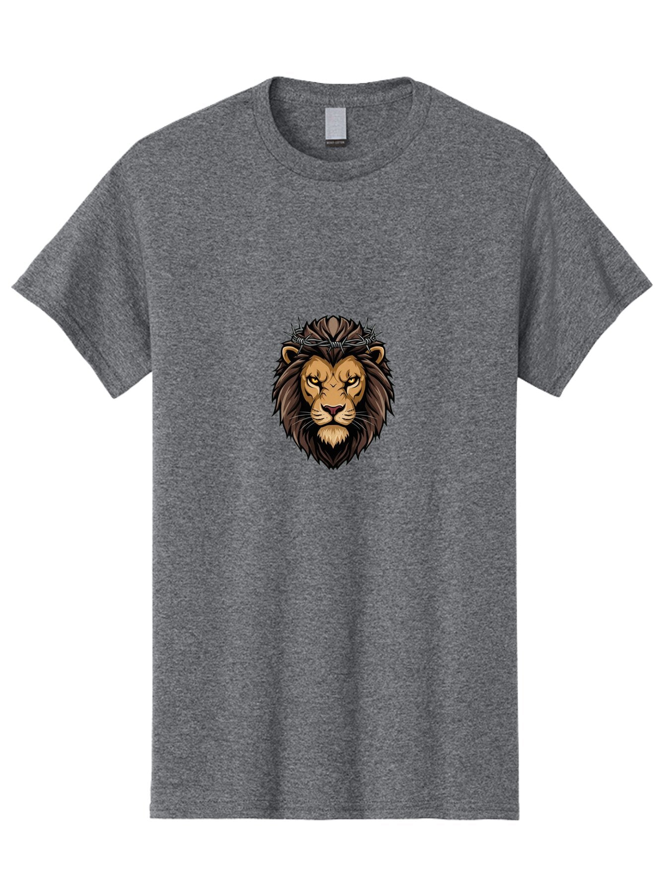 Lion-Head-With-Crown-Of-Thorns Men'S Graphic Tee, 100% Cotton, Comfortable Casual Summer Wear, Machine Washable, Vintage Camera, Old Camera, Antique Camera, Black Camera, Classic Photography, Photography Equipment, Nostalgic Device, Bap681 8
