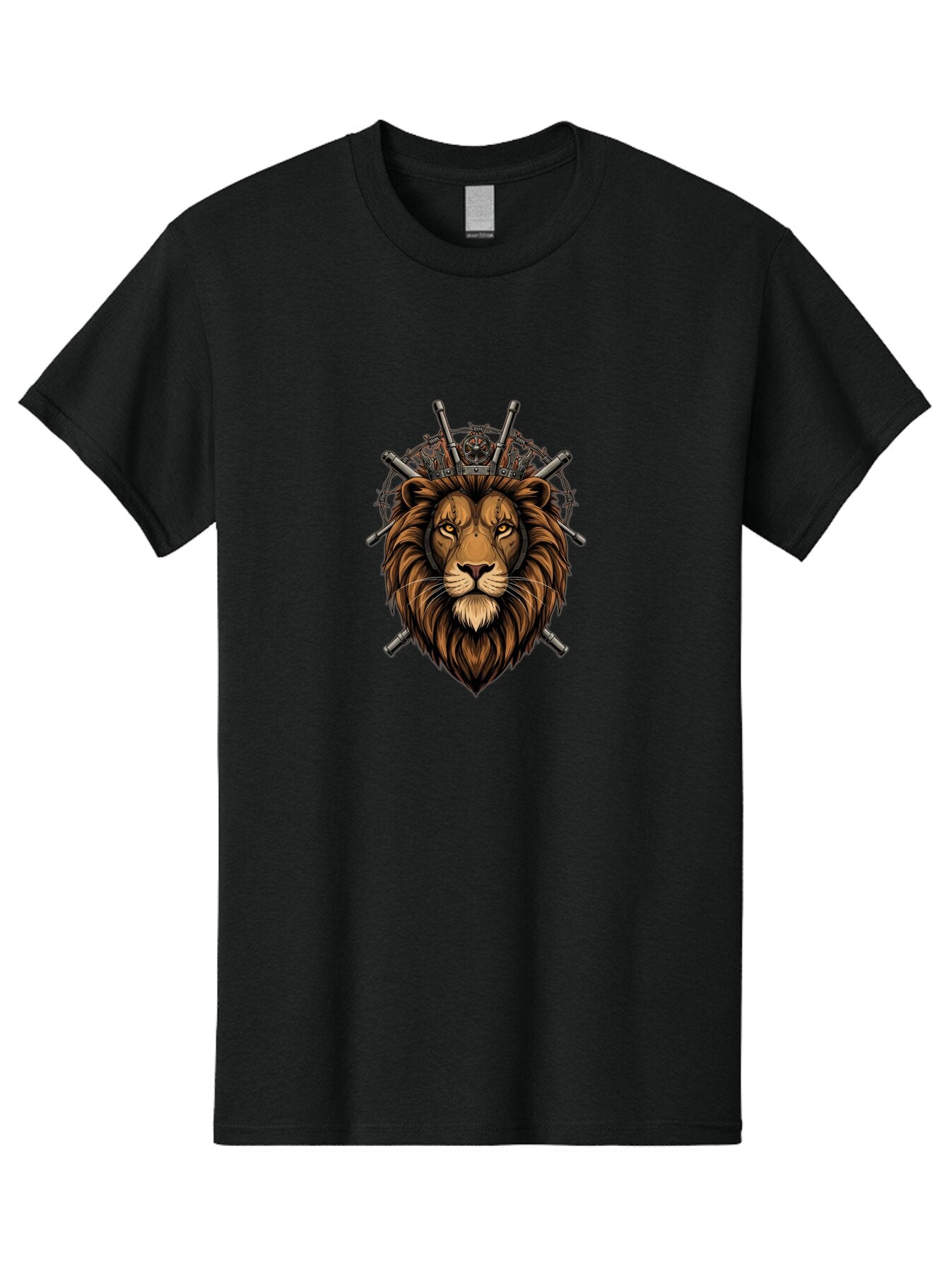Lion-King-Crown Men'S Graphic Tee, 100% Cotton, Comfortable Casual Summer Wear, Machine Washable, Vintage Camera, Old Camera, Antique Camera, Black Camera, Classic Photography, Photography Equipment, Nostalgic Device, Film Camera, Camera Art Bap683 3