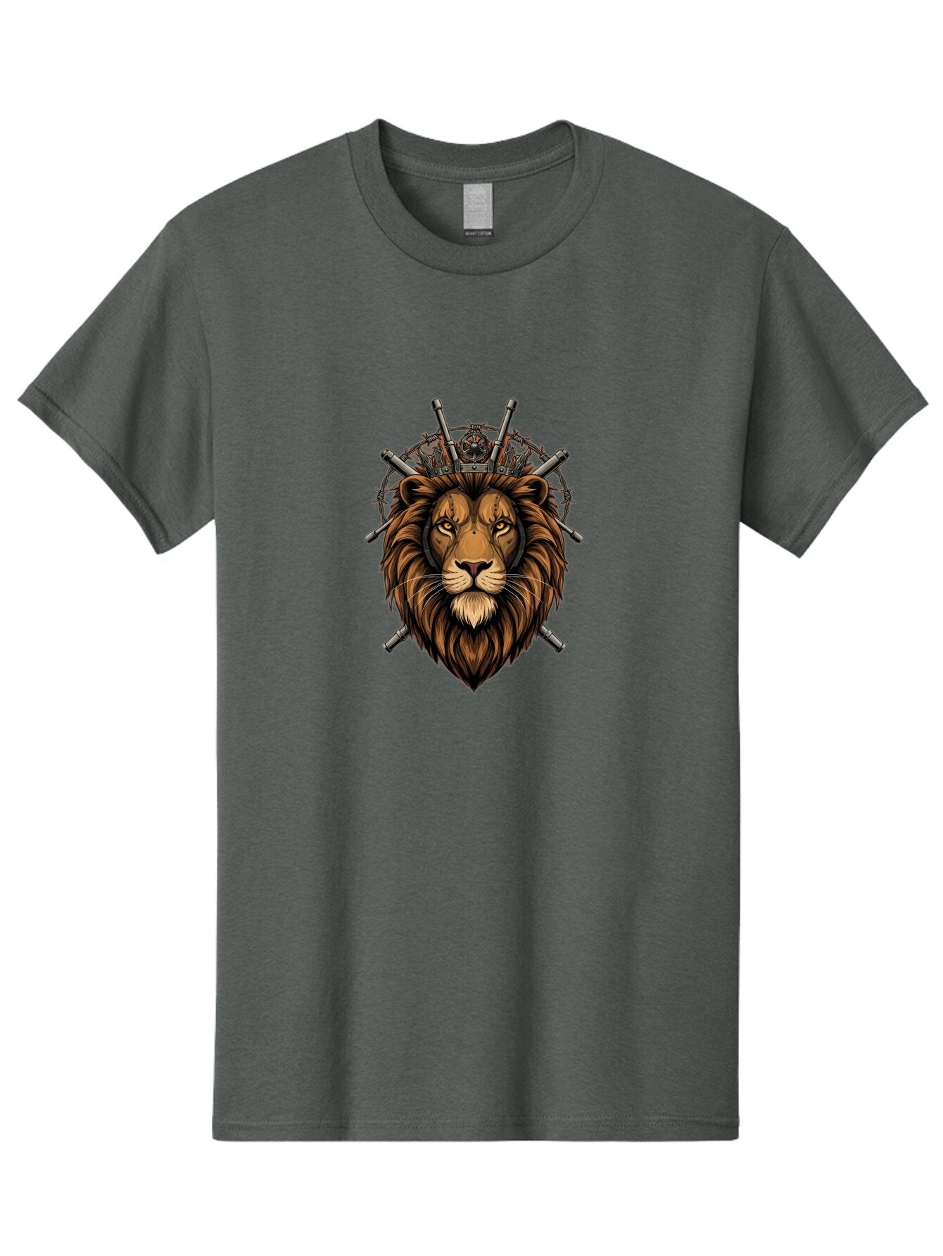 Lion-King-Crown Men'S Graphic Tee, 100% Cotton, Comfortable Casual Summer Wear, Machine Washable, Vintage Camera, Old Camera, Antique Camera, Black Camera, Classic Photography, Photography Equipment, Nostalgic Device, Film Camera, Camera Art Bap683 14