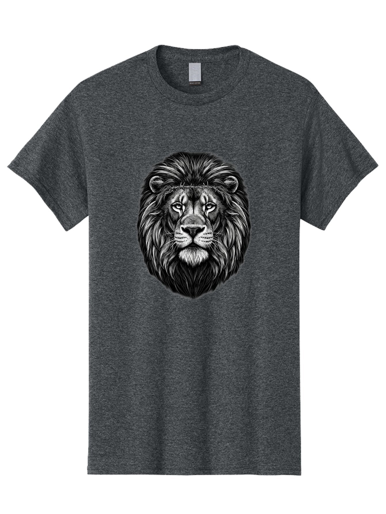 Lion-With-Crown-Of-Thorns-4 Men'S Graphic Tee, 100% Cotton, Comfortable Casual Summer Wear, Machine Washable, Vintage Camera, Old Camera, Antique Camera, Black Camera, Classic Photography, Photography Equipment, Nostalgic Device, Film Camera, Bap689 3