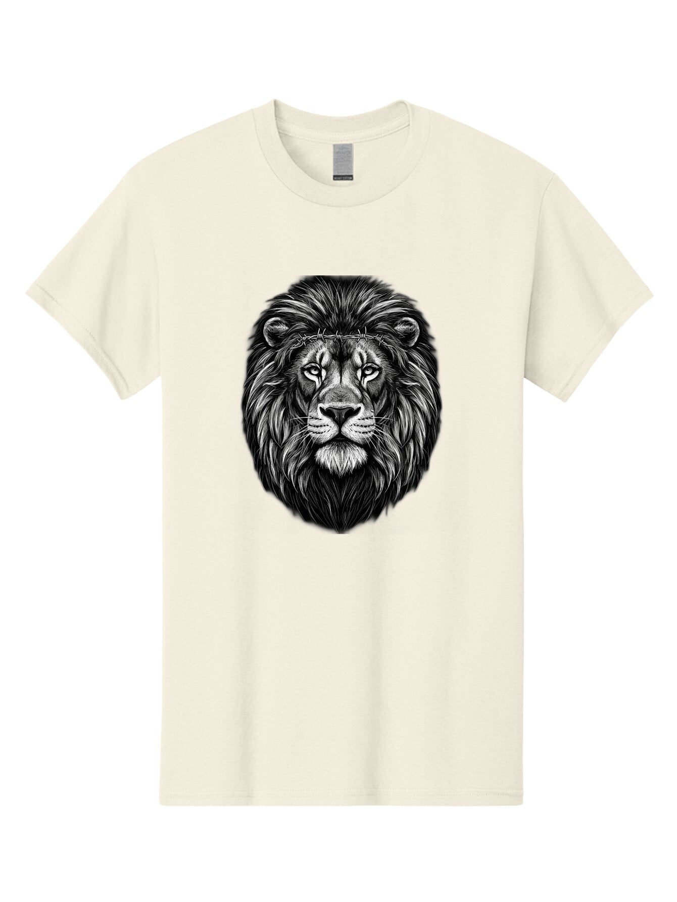 Lion-With-Crown-Of-Thorns-4 Men'S Graphic Tee, 100% Cotton, Comfortable Casual Summer Wear, Machine Washable, Vintage Camera, Old Camera, Antique Camera, Black Camera, Classic Photography, Photography Equipment, Nostalgic Device, Film Camera, Bap689 11