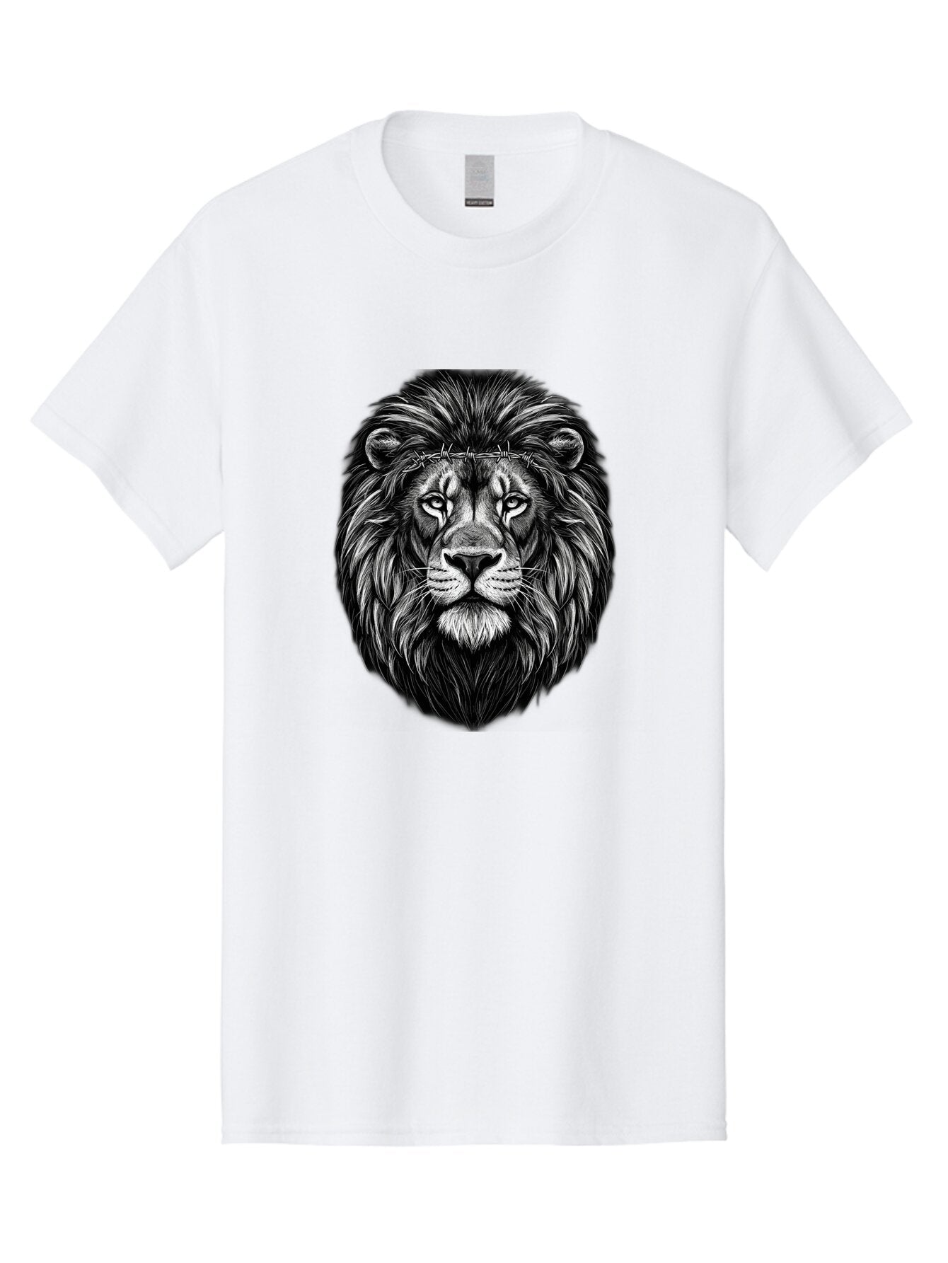Lion-With-Crown-Of-Thorns-4 Men'S Graphic Tee, 100% Cotton, Comfortable Casual Summer Wear, Machine Washable, Vintage Camera, Old Camera, Antique Camera, Black Camera, Classic Photography, Photography Equipment, Nostalgic Device, Film Camera, Bap689 15