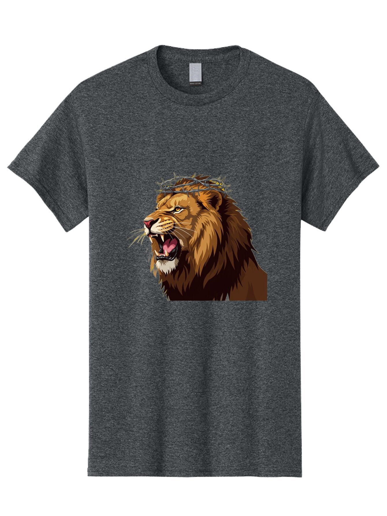 Lion-With-Crown-Of-Thorns Men'S Graphic Tee, 100% Cotton, Comfortable Casual Summer Wear, Machine Washable, Vintage Camera, Old Camera, Antique Camera, Black Camera, Classic Photography, Photography Equipment, Nostalgic Device, Film Camera, Bap690 14
