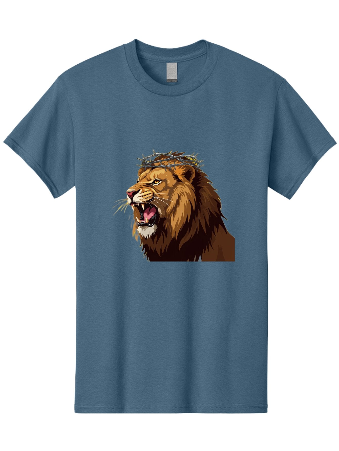 Lion-With-Crown-Of-Thorns Men'S Graphic Tee, 100% Cotton, Comfortable Casual Summer Wear, Machine Washable, Vintage Camera, Old Camera, Antique Camera, Black Camera, Classic Photography, Photography Equipment, Nostalgic Device, Film Camera, Bap690 4