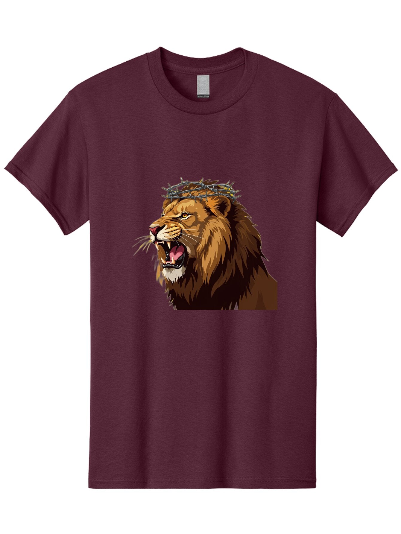 Lion-With-Crown-Of-Thorns Men'S Graphic Tee, 100% Cotton, Comfortable Casual Summer Wear, Machine Washable, Vintage Camera, Old Camera, Antique Camera, Black Camera, Classic Photography, Photography Equipment, Nostalgic Device, Film Camera, Bap690 8