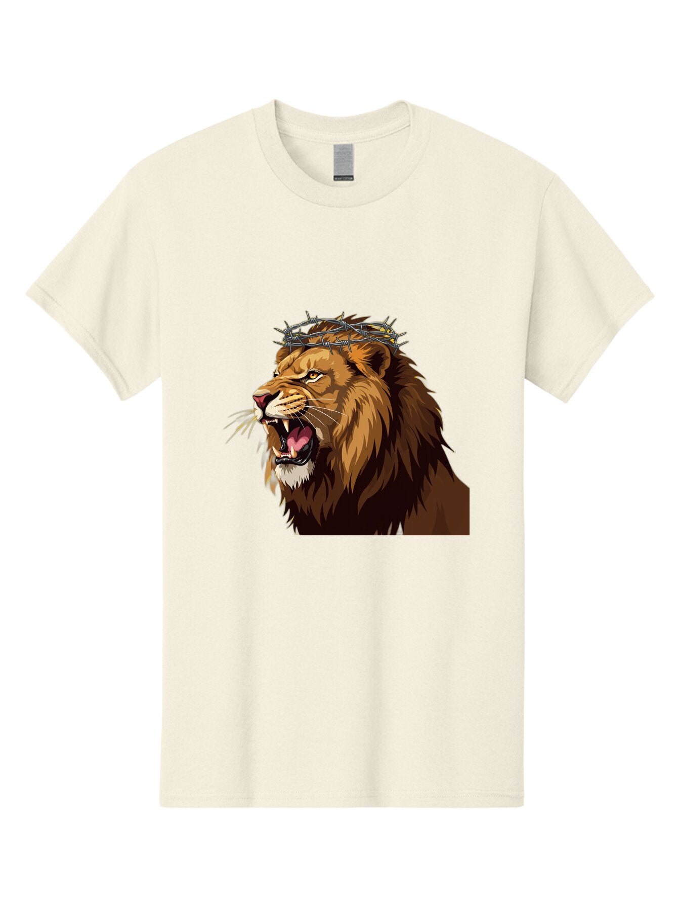 Lion-With-Crown-Of-Thorns Men'S Graphic Tee, 100% Cotton, Comfortable Casual Summer Wear, Machine Washable, Vintage Camera, Old Camera, Antique Camera, Black Camera, Classic Photography, Photography Equipment, Nostalgic Device, Film Camera, Bap690 9