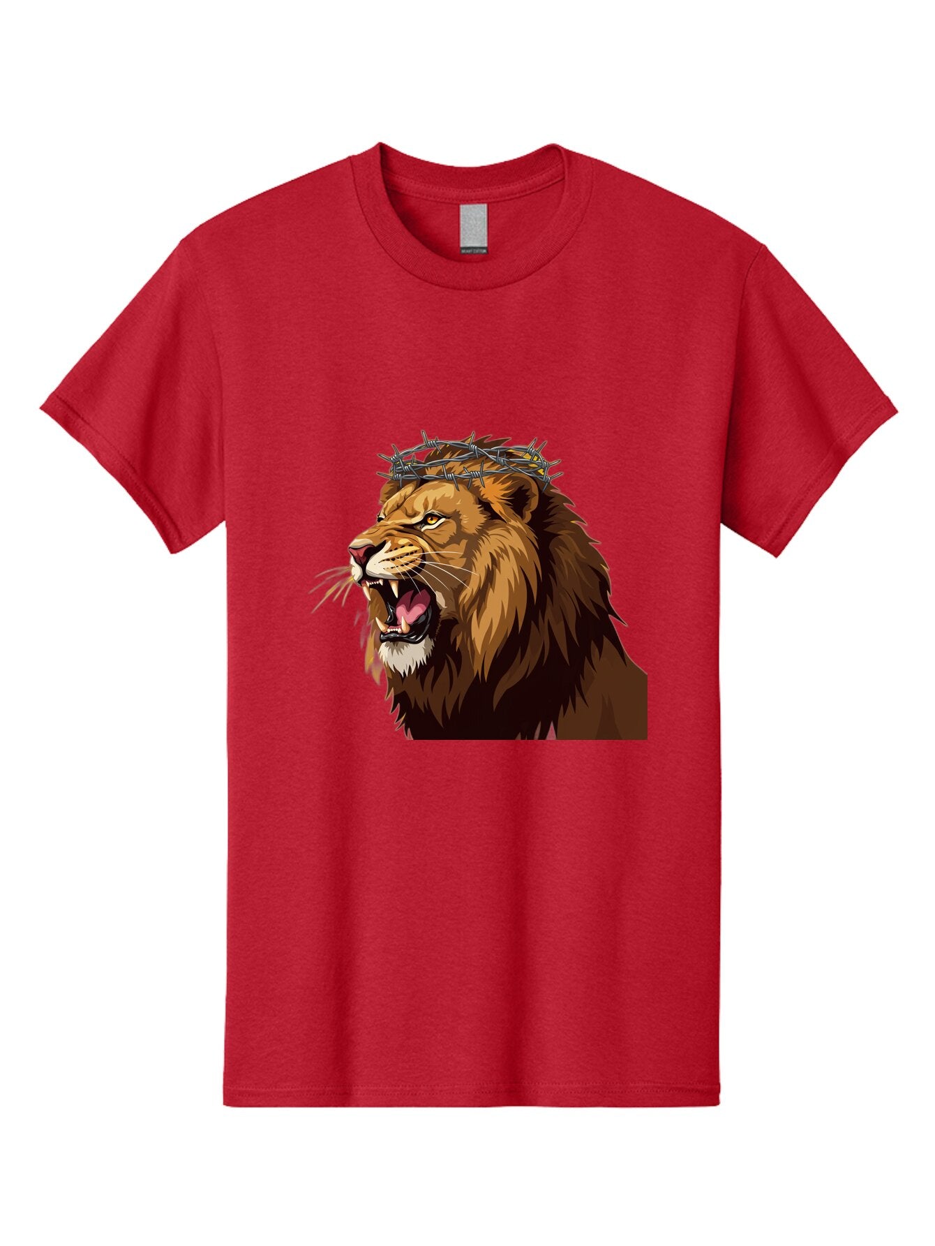 Lion-With-Crown-Of-Thorns Men'S Graphic Tee, 100% Cotton, Comfortable Casual Summer Wear, Machine Washable, Vintage Camera, Old Camera, Antique Camera, Black Camera, Classic Photography, Photography Equipment, Nostalgic Device, Film Camera, Bap690 15