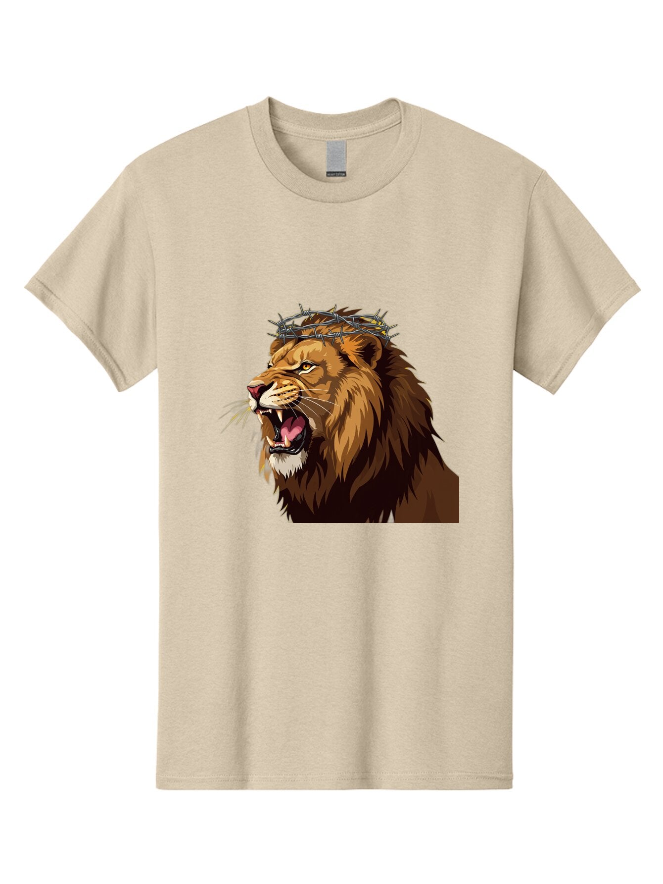 Lion-With-Crown-Of-Thorns Men'S Graphic Tee, 100% Cotton, Comfortable Casual Summer Wear, Machine Washable, Vintage Camera, Old Camera, Antique Camera, Black Camera, Classic Photography, Photography Equipment, Nostalgic Device, Film Camera, Bap690 13