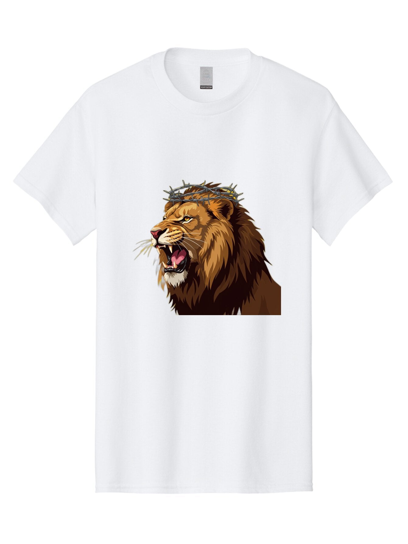 Lion-With-Crown-Of-Thorns Men'S Graphic Tee, 100% Cotton, Comfortable Casual Summer Wear, Machine Washable, Vintage Camera, Old Camera, Antique Camera, Black Camera, Classic Photography, Photography Equipment, Nostalgic Device, Film Camera, Bap690
