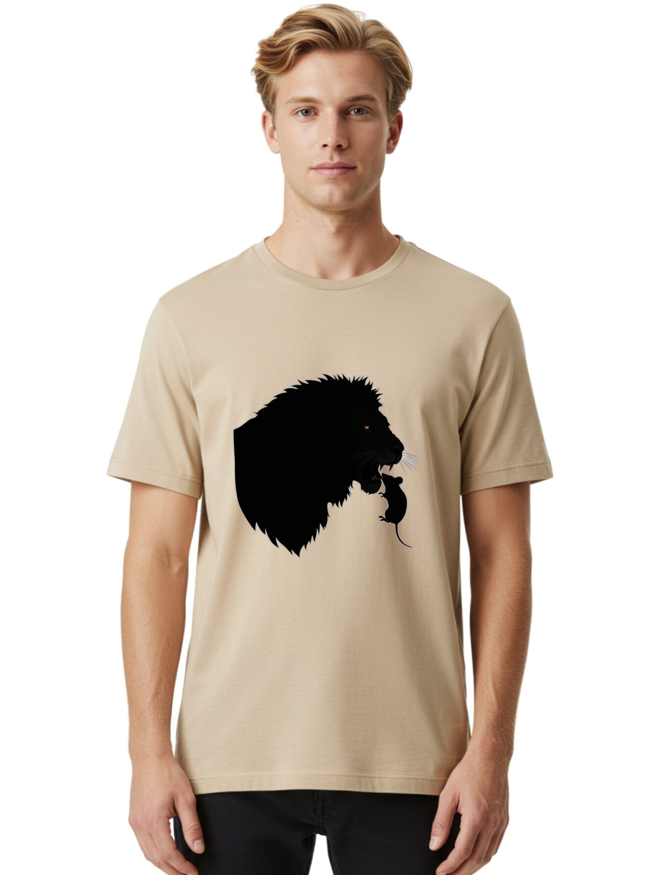 Lion-With-Mouse Men'S Graphic Tee, 100% Cotton, Comfortable Casual Summer Wear, Machine Washable, Vintage Camera, Old Camera, Antique Camera, Black Camera, Classic Photography, Photography Equipment, Nostalgic Device, Film Camera, Camera Art Bap691 27