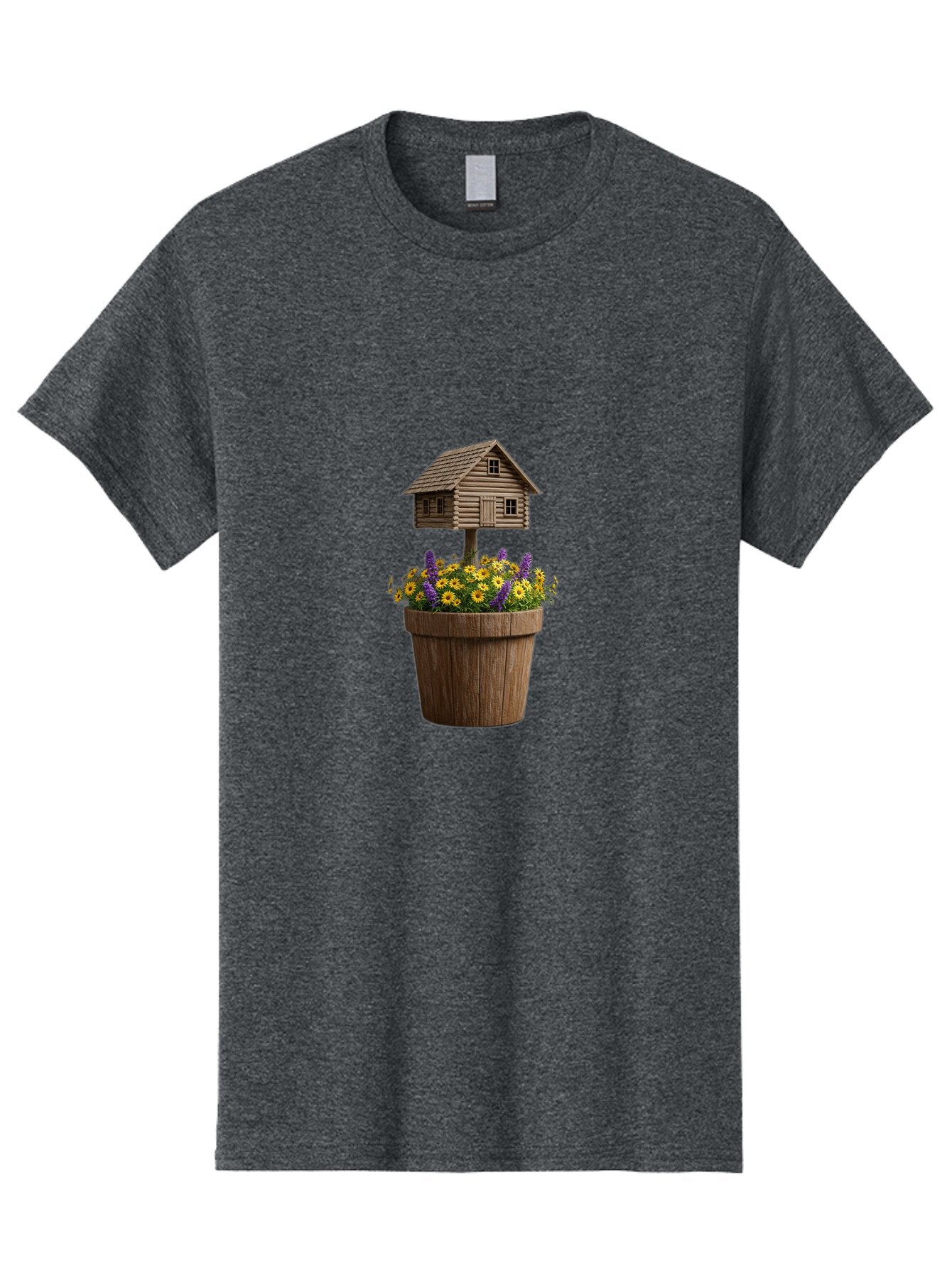Log-Cabin-Flower-Pot Men'S Graphic Tee, 100% Cotton, Comfortable Casual Summer Wear, Machine Washable, Vintage Camera, Old Camera, Antique Camera, Black Camera, Classic Photography, Photography Equipment, Nostalgic Device, Film Camera, Bap693 14
