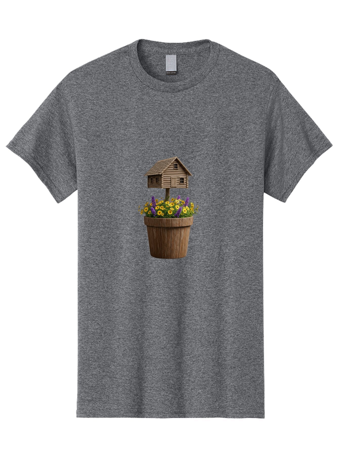 Log-Cabin-Flower-Pot Men'S Graphic Tee, 100% Cotton, Comfortable Casual Summer Wear, Machine Washable, Vintage Camera, Old Camera, Antique Camera, Black Camera, Classic Photography, Photography Equipment, Nostalgic Device, Film Camera, Bap693 4