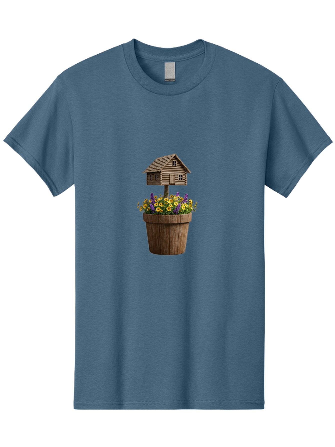 Log-Cabin-Flower-Pot Men'S Graphic Tee, 100% Cotton, Comfortable Casual Summer Wear, Machine Washable, Vintage Camera, Old Camera, Antique Camera, Black Camera, Classic Photography, Photography Equipment, Nostalgic Device, Film Camera, Bap693 7