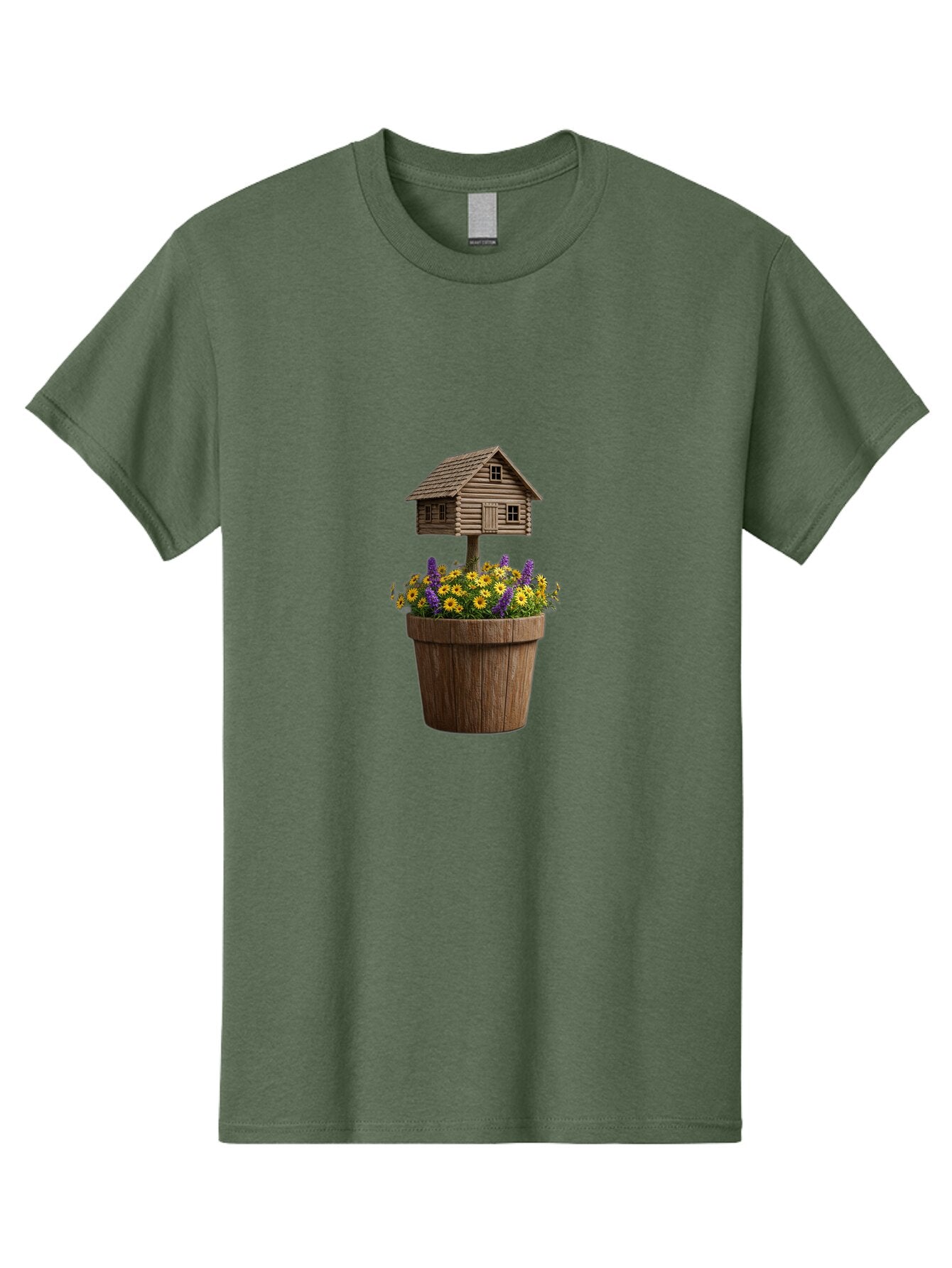 Log-Cabin-Flower-Pot Men'S Graphic Tee, 100% Cotton, Comfortable Casual Summer Wear, Machine Washable, Vintage Camera, Old Camera, Antique Camera, Black Camera, Classic Photography, Photography Equipment, Nostalgic Device, Film Camera, Bap693 8