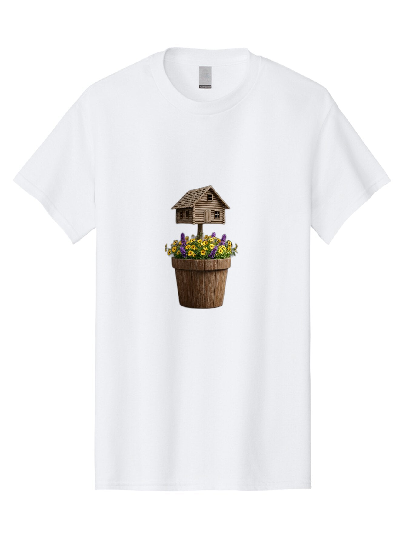 Log-Cabin-Flower-Pot Men'S Graphic Tee, 100% Cotton, Comfortable Casual Summer Wear, Machine Washable, Vintage Camera, Old Camera, Antique Camera, Black Camera, Classic Photography, Photography Equipment, Nostalgic Device, Film Camera, Bap693 6