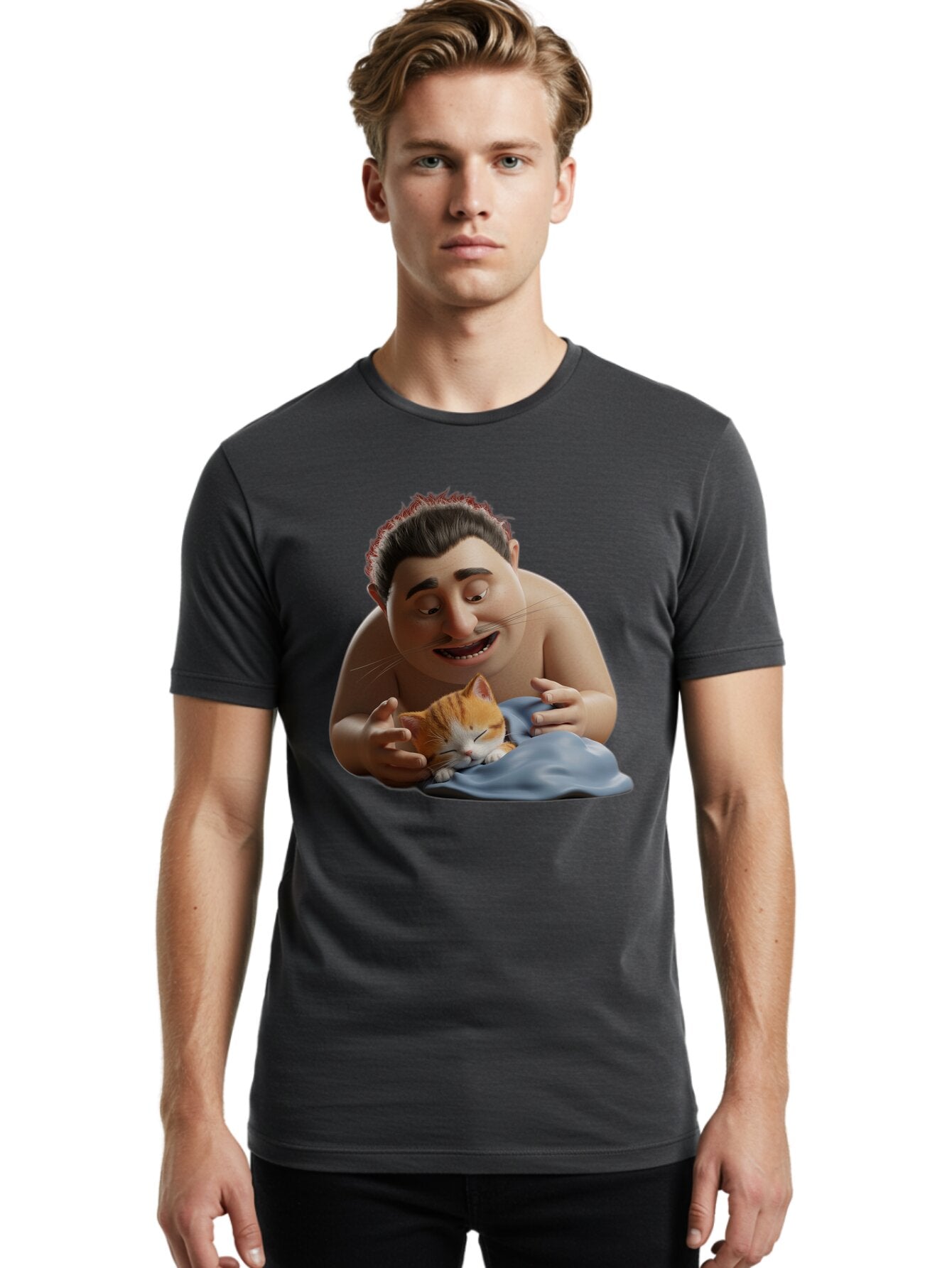 Man-And-Kitten Men'S Graphic Tee, 100% Cotton, Comfortable Casual Summer Wear, Machine Washable, Vintage Camera, Old Camera, Antique Camera, Black Camera, Classic Photography, Photography Equipment, Nostalgic Device, Film Camera, Camera Art Bap695 26