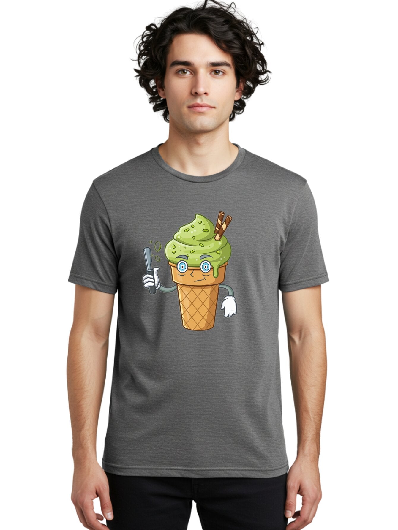 Matcha-Ice-Cream Men'S Graphic Tee, 100% Cotton, Comfortable Casual Summer Wear, Machine Washable, Vintage Camera, Old Camera, Antique Camera, Black Camera, Classic Photography, Photography Equipment, Nostalgic Device, Film Camera, Camera Art Bap700 22