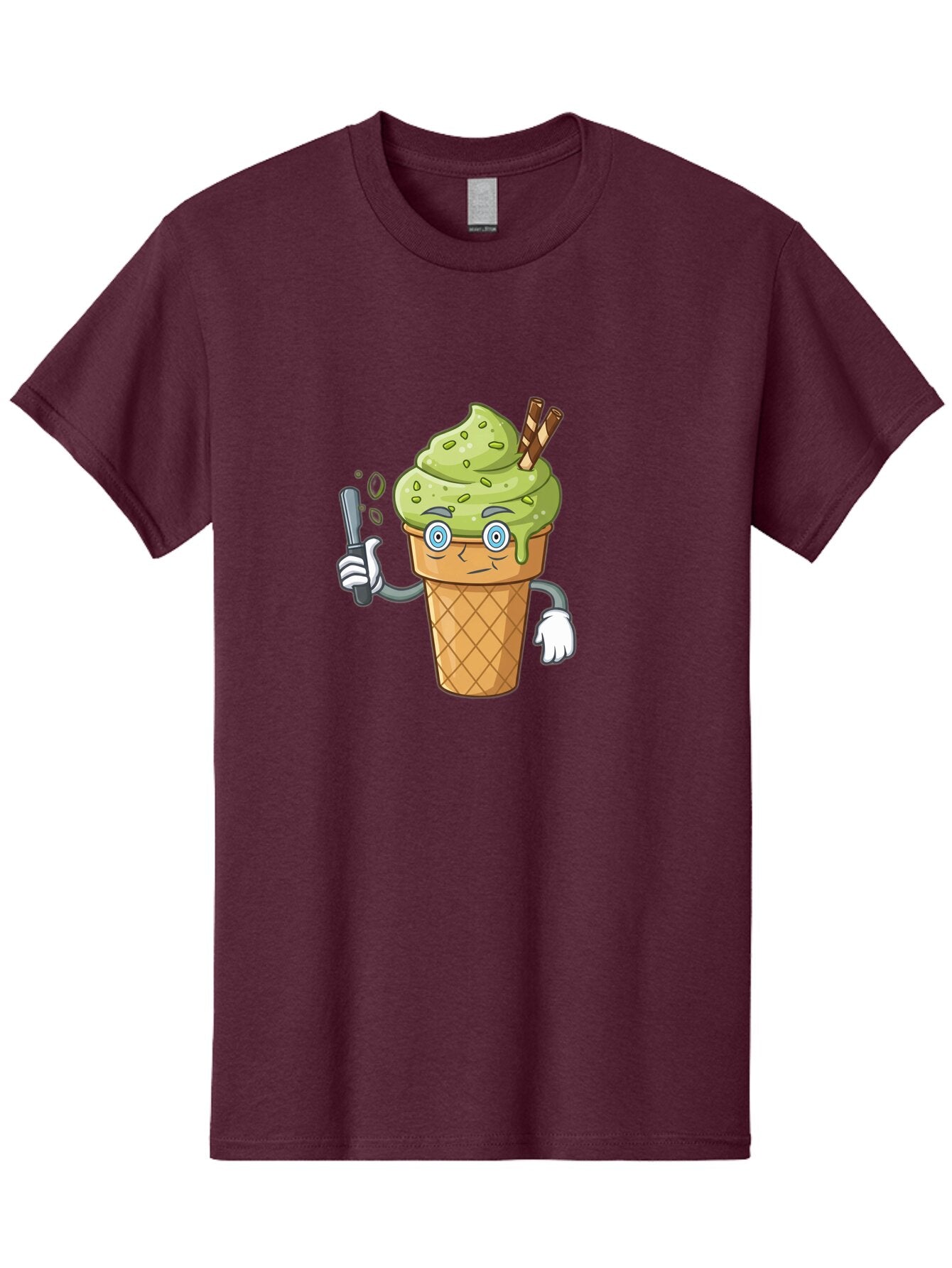 Matcha-Ice-Cream Men'S Graphic Tee, 100% Cotton, Comfortable Casual Summer Wear, Machine Washable, Vintage Camera, Old Camera, Antique Camera, Black Camera, Classic Photography, Photography Equipment, Nostalgic Device, Film Camera, Camera Art Bap700 4