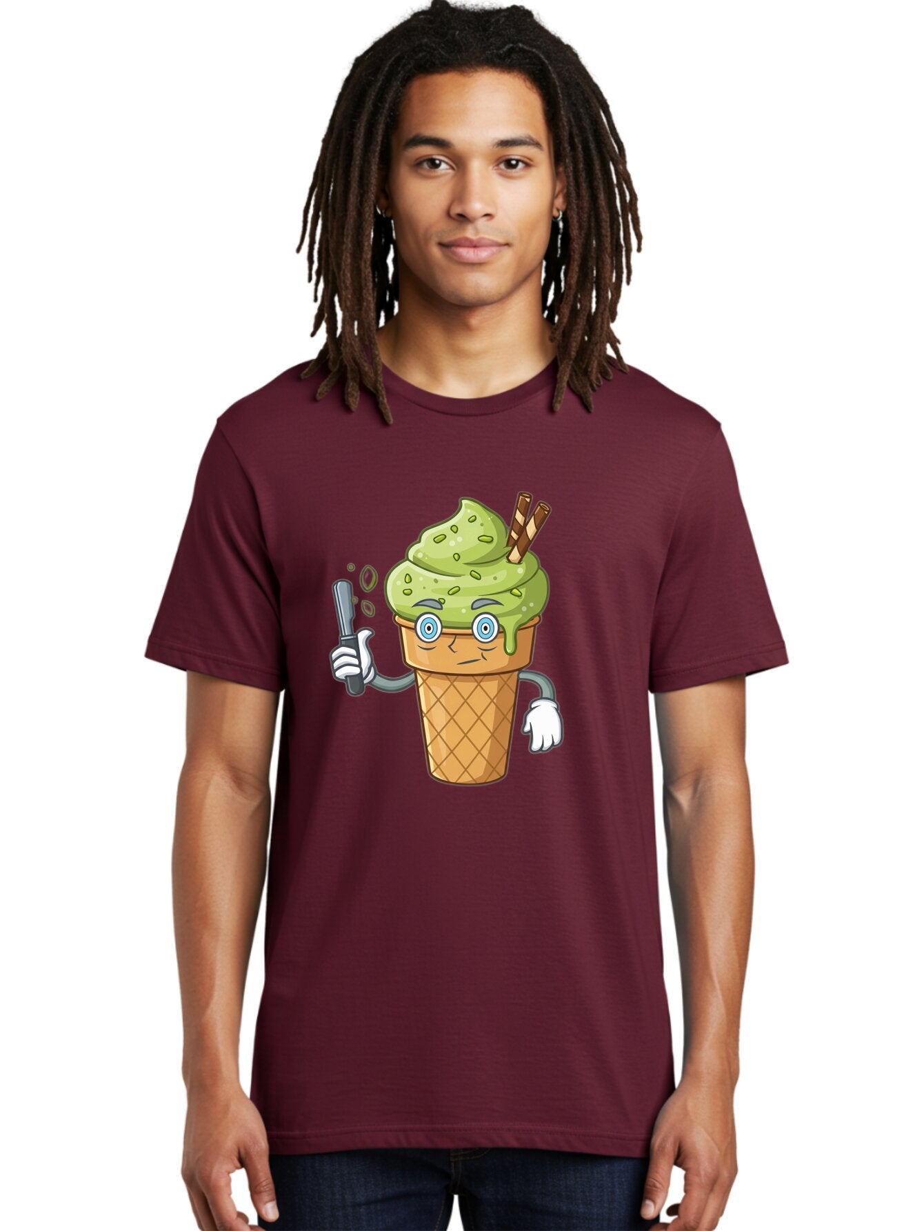 Matcha-Ice-Cream Men'S Graphic Tee, 100% Cotton, Comfortable Casual Summer Wear, Machine Washable, Vintage Camera, Old Camera, Antique Camera, Black Camera, Classic Photography, Photography Equipment, Nostalgic Device, Film Camera, Camera Art Bap700 18
