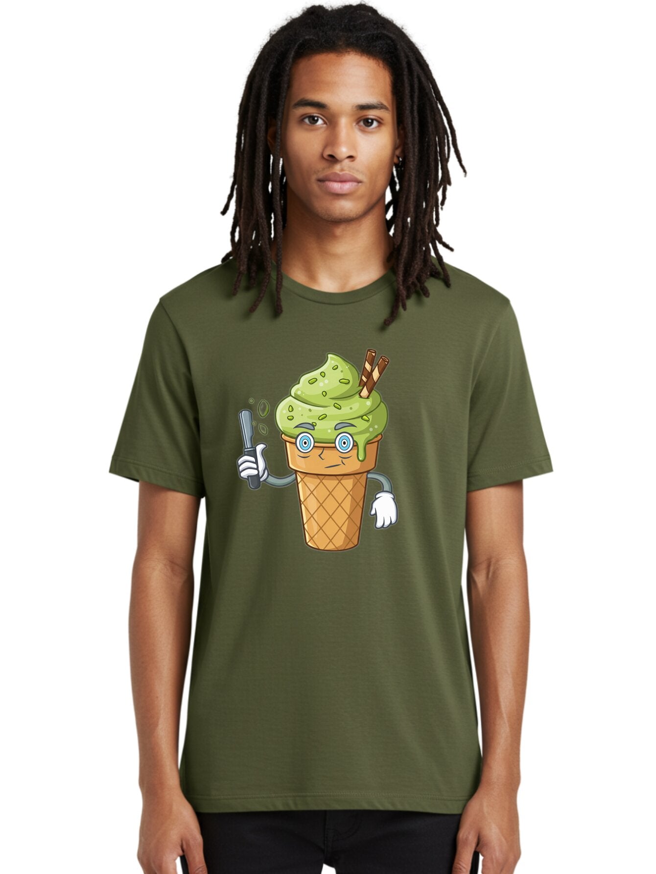 Matcha-Ice-Cream Men'S Graphic Tee, 100% Cotton, Comfortable Casual Summer Wear, Machine Washable, Vintage Camera, Old Camera, Antique Camera, Black Camera, Classic Photography, Photography Equipment, Nostalgic Device, Film Camera, Camera Art Bap700 27