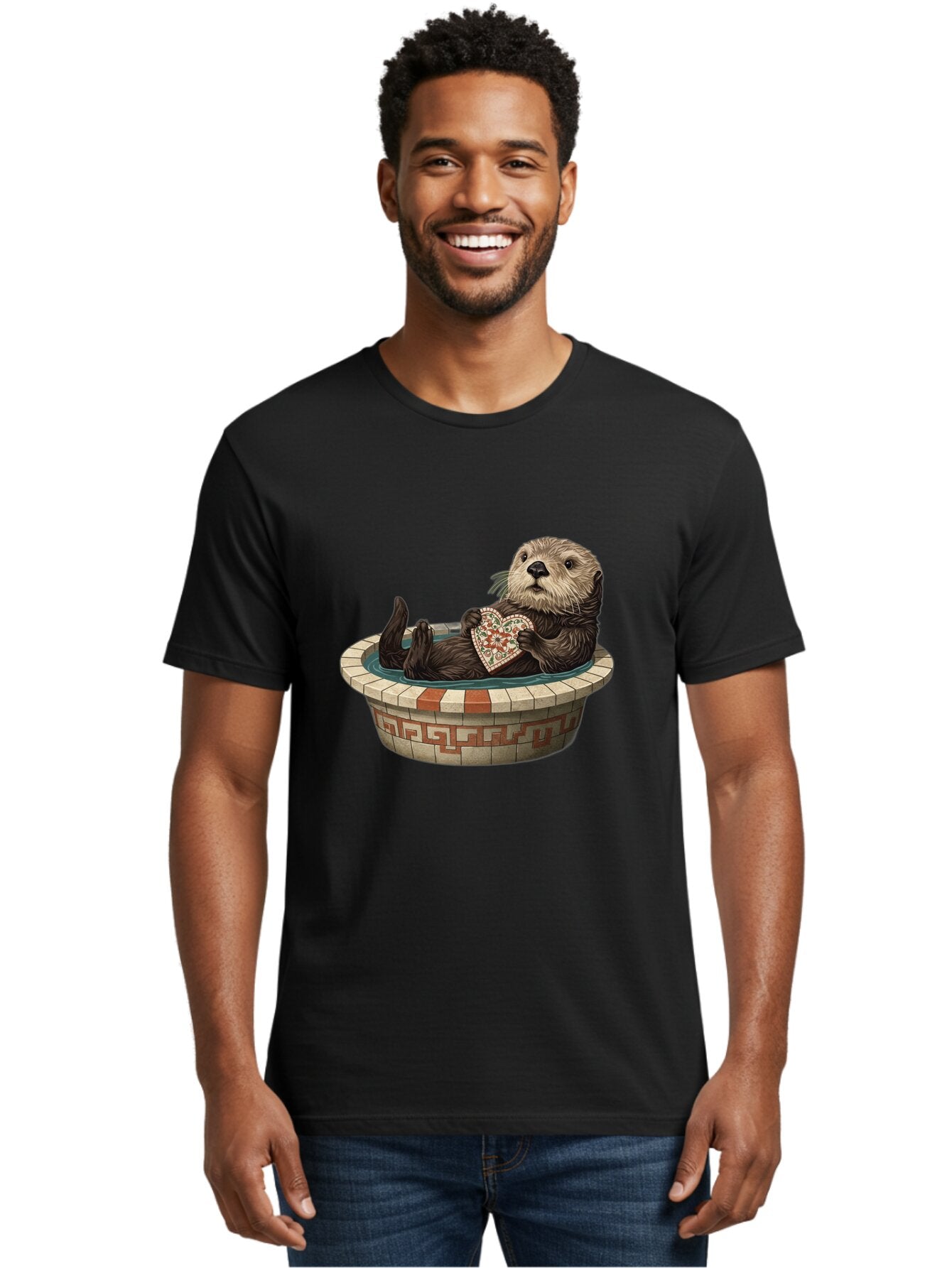 Otter-In-Tub-With-Heart Men'S Graphic Tee, 100% Cotton, Comfortable Casual Summer Wear, Machine Washable, Vintage Camera, Old Camera, Antique Camera, Black Camera, Classic Photography, Photography Equipment, Nostalgic Device, Film Camera, Bap809 26