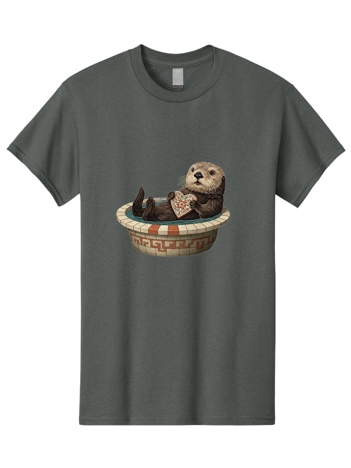 Otter-In-Tub-With-Heart Men'S Graphic Tee, 100% Cotton, Comfortable Casual Summer Wear, Machine Washable, Vintage Camera, Old Camera, Antique Camera, Black Camera, Classic Photography, Photography Equipment, Nostalgic Device, Film Camera, Bap809 10
