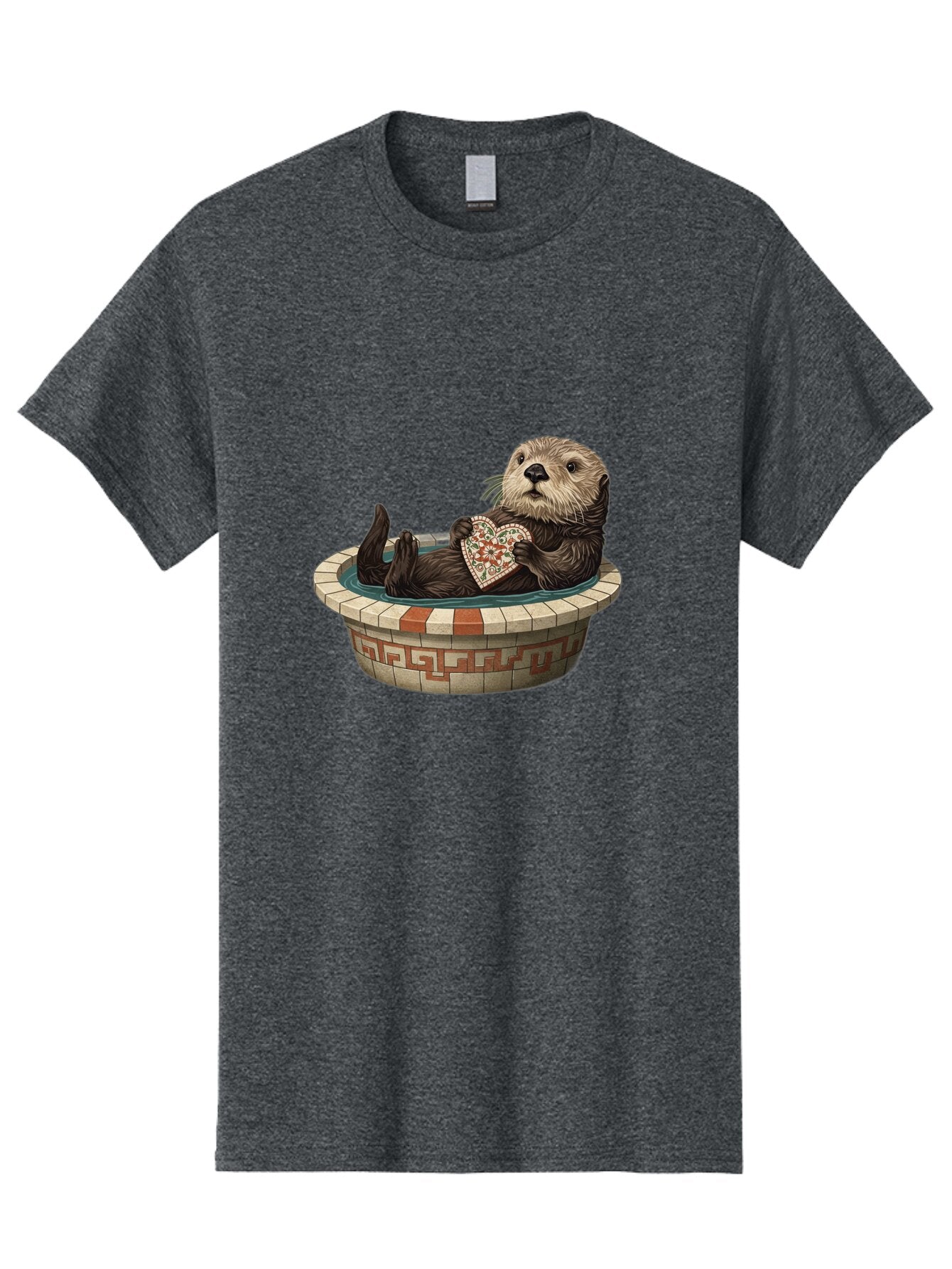 Otter-In-Tub-With-Heart Men'S Graphic Tee, 100% Cotton, Comfortable Casual Summer Wear, Machine Washable, Vintage Camera, Old Camera, Antique Camera, Black Camera, Classic Photography, Photography Equipment, Nostalgic Device, Film Camera, Bap809 3
