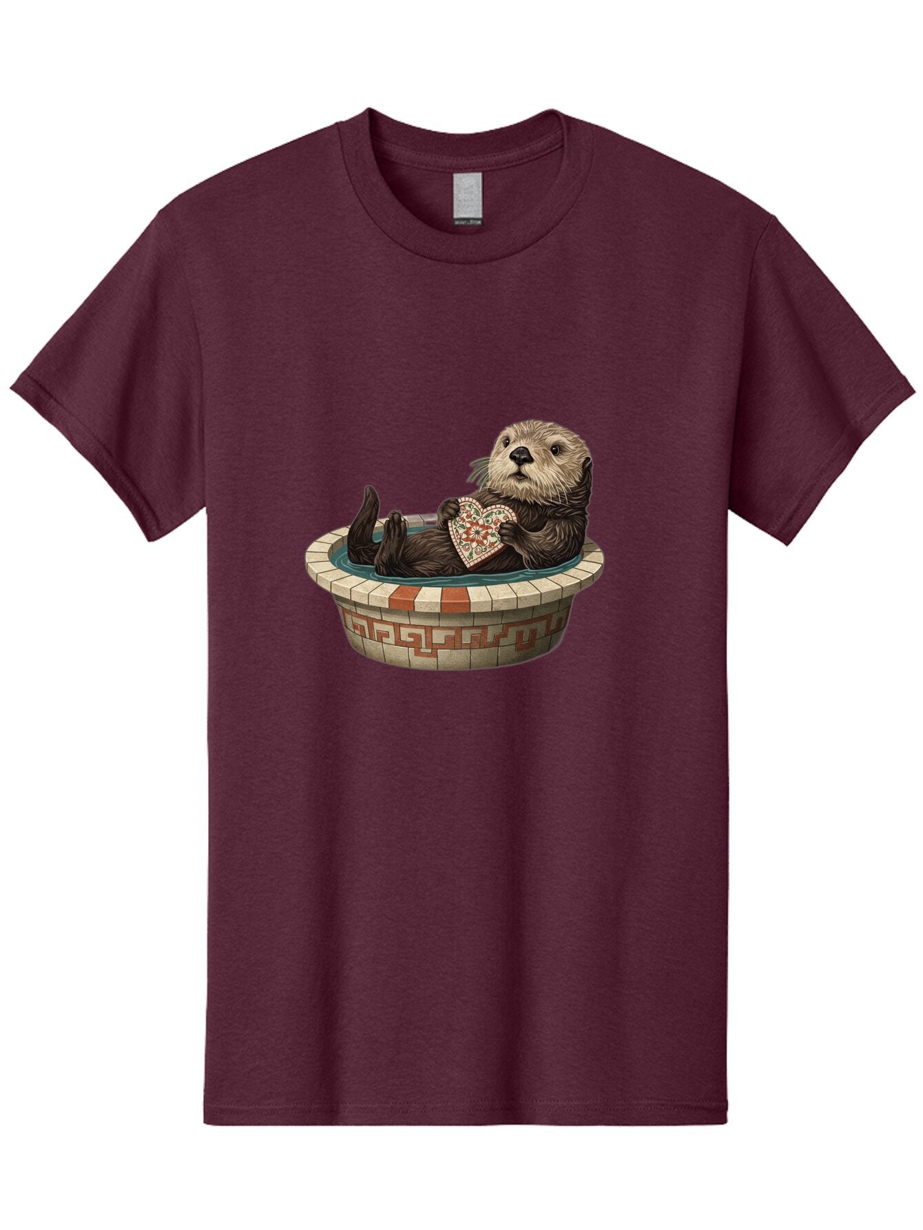 Otter-In-Tub-With-Heart Men'S Graphic Tee, 100% Cotton, Comfortable Casual Summer Wear, Machine Washable, Vintage Camera, Old Camera, Antique Camera, Black Camera, Classic Photography, Photography Equipment, Nostalgic Device, Film Camera, Bap809 15