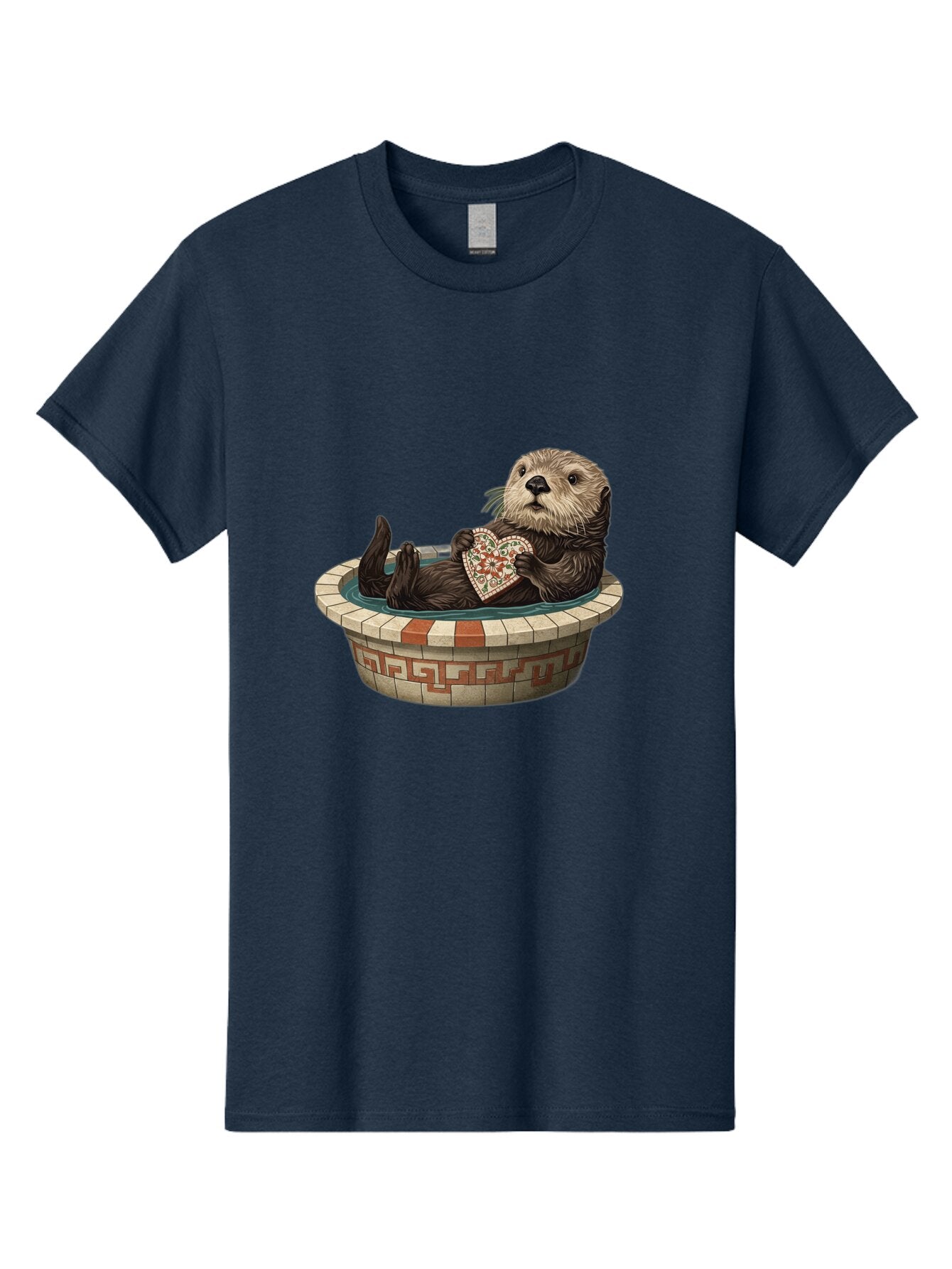 Otter-In-Tub-With-Heart Men'S Graphic Tee, 100% Cotton, Comfortable Casual Summer Wear, Machine Washable, Vintage Camera, Old Camera, Antique Camera, Black Camera, Classic Photography, Photography Equipment, Nostalgic Device, Film Camera, Bap809 4