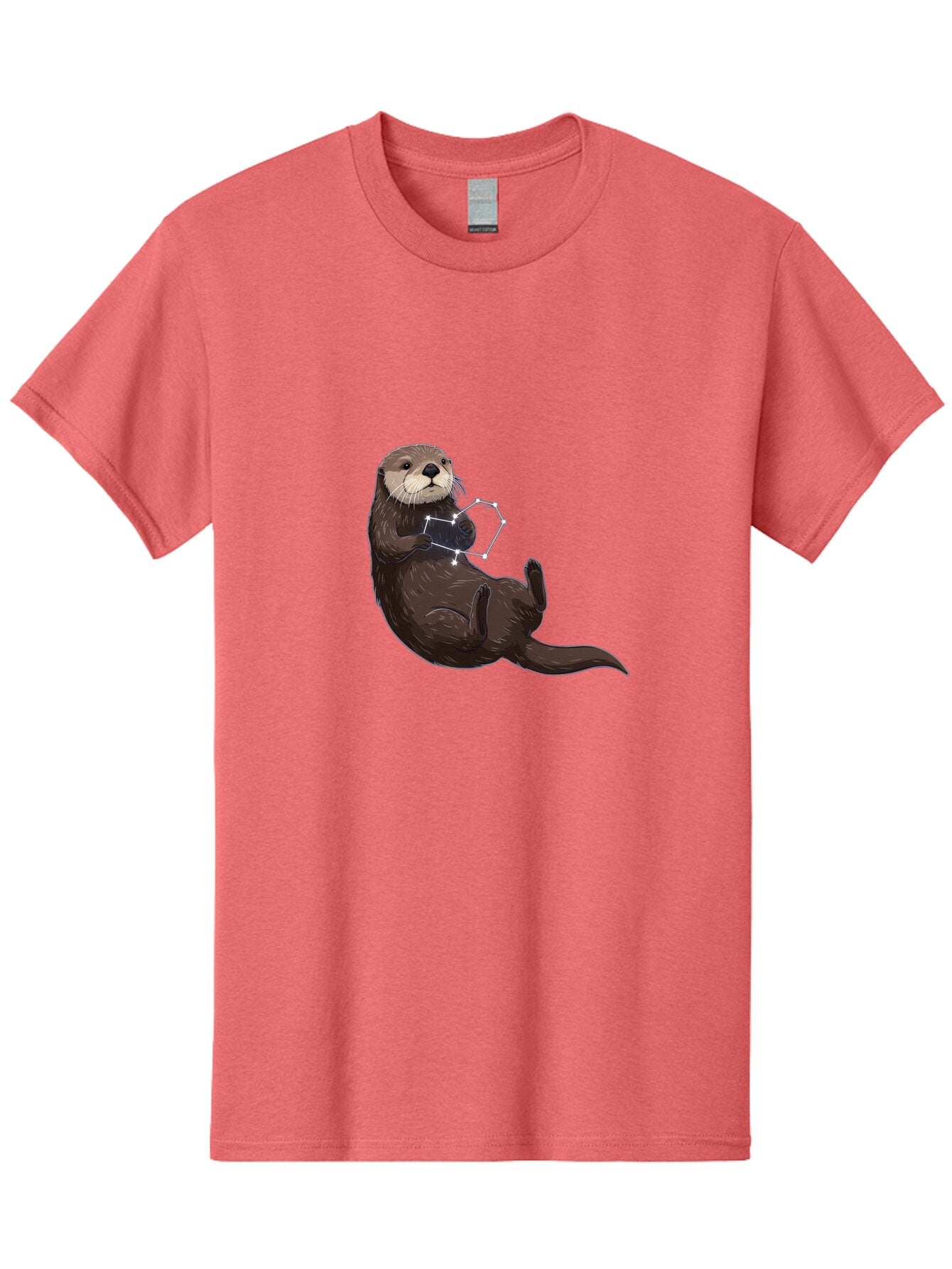 Otter-With-Constellation Men'S Graphic Tee, 100% Cotton, Comfortable Casual Summer Wear, Machine Washable, Vintage Camera, Old Camera, Antique Camera, Black Camera, Classic Photography, Photography Equipment, Nostalgic Device, Film Camera, Bap811 8