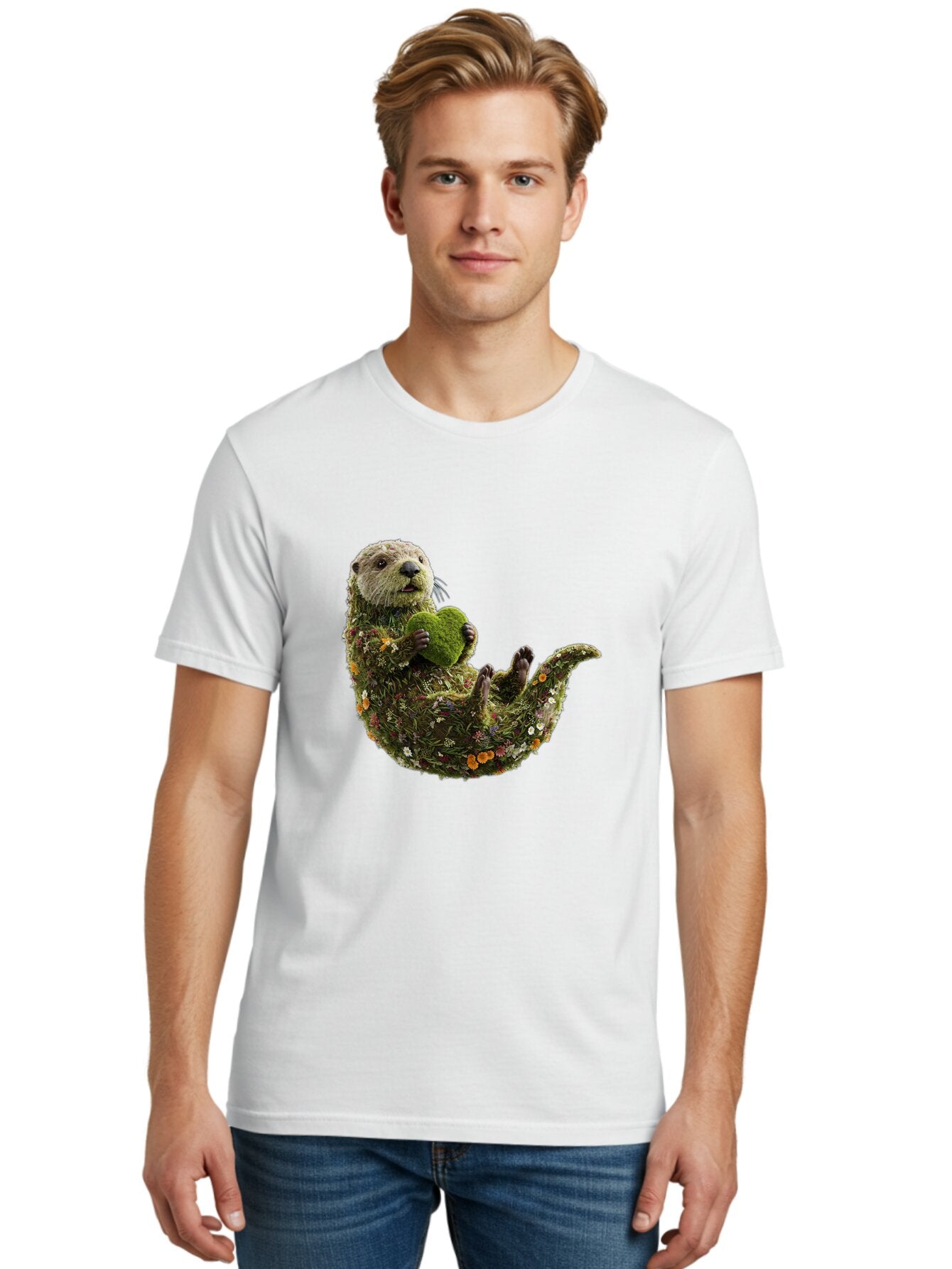 Otter-With-Heart-2 Men'S Graphic Tee, 100% Cotton, Comfortable Casual Summer Wear, Machine Washable, Vintage Camera, Old Camera, Antique Camera, Black Camera, Classic Photography, Photography Equipment, Nostalgic Device, Film Camera, Bap813 26