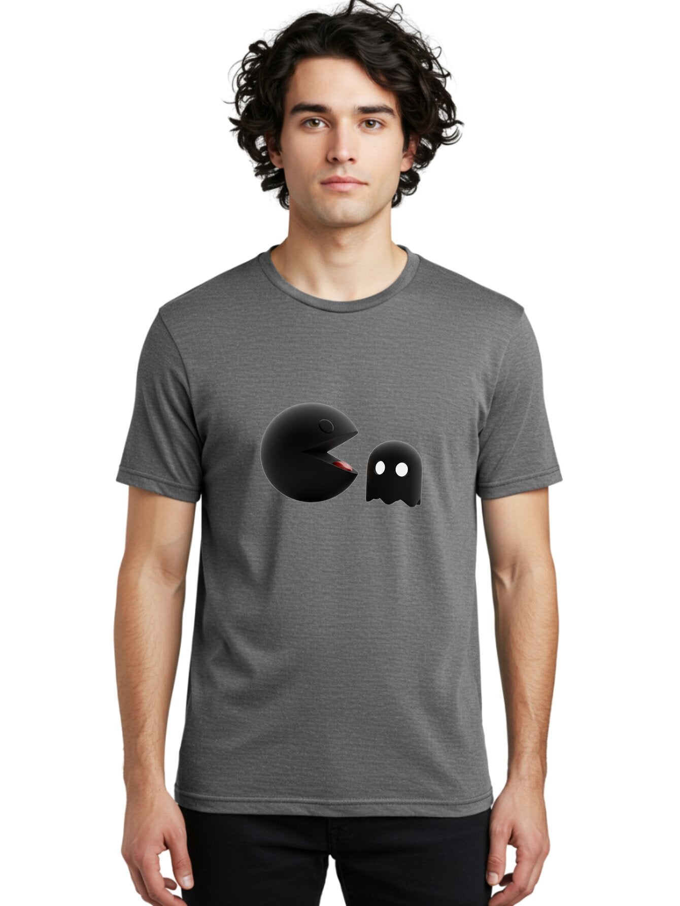 Pacman-And-Ghost Men'S Graphic Tee, 100% Cotton, Comfortable Casual Summer Wear, Machine Washable, Vintage Camera, Old Camera, Antique Camera, Black Camera, Classic Photography, Photography Equipment, Nostalgic Device, Film Camera, Camera Art Bap822 22