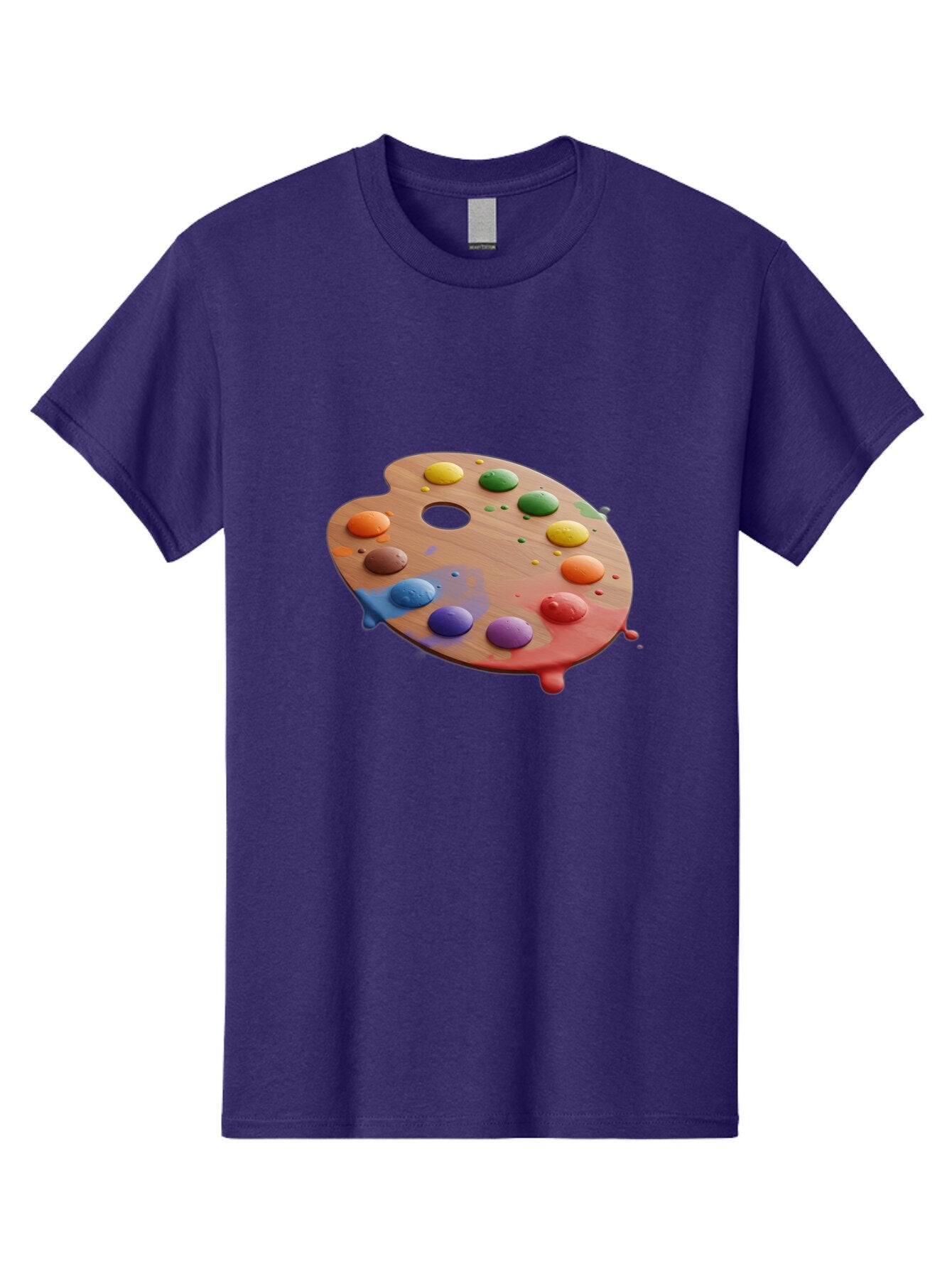 Paint-Palette-1 Men'S Graphic Tee, 100% Cotton, Comfortable Casual Summer Wear, Machine Washable, Vintage Camera, Old Camera, Antique Camera, Black Camera, Classic Photography, Photography Equipment, Nostalgic Device, Film Camera, Camera Art Bap823 11