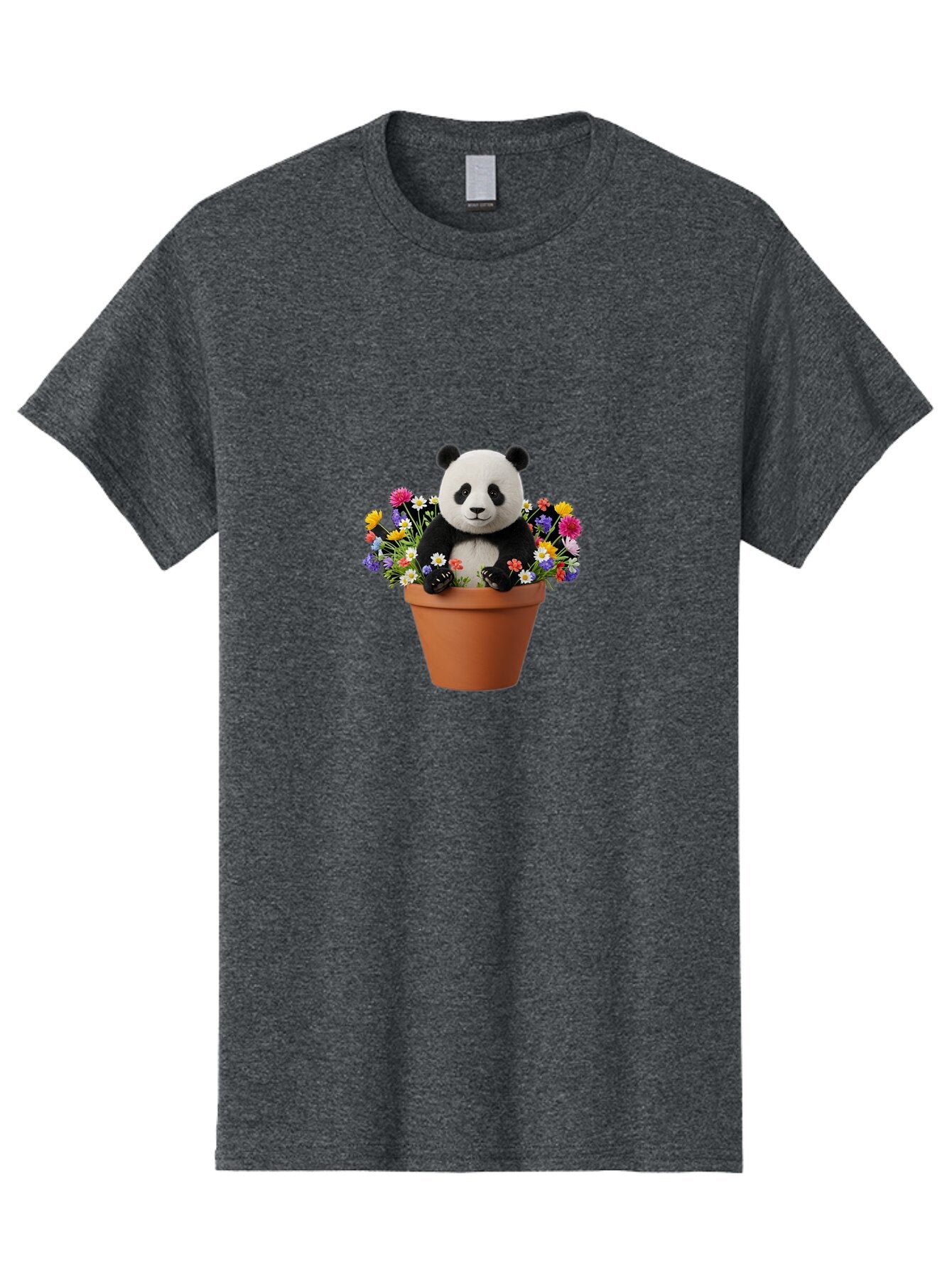 Panda-In-Flower-Pot Men'S Graphic Tee, 100% Cotton, Comfortable Casual Summer Wear, Machine Washable, Vintage Camera, Old Camera, Antique Camera, Black Camera, Classic Photography, Photography Equipment, Nostalgic Device, Film Camera, Bap835
