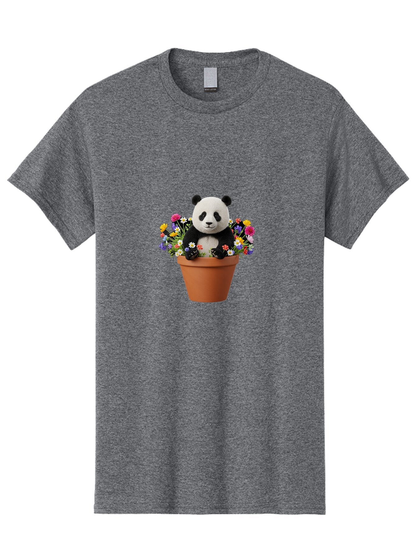 Panda-In-Flower-Pot Men'S Graphic Tee, 100% Cotton, Comfortable Casual Summer Wear, Machine Washable, Vintage Camera, Old Camera, Antique Camera, Black Camera, Classic Photography, Photography Equipment, Nostalgic Device, Film Camera, Bap835 7