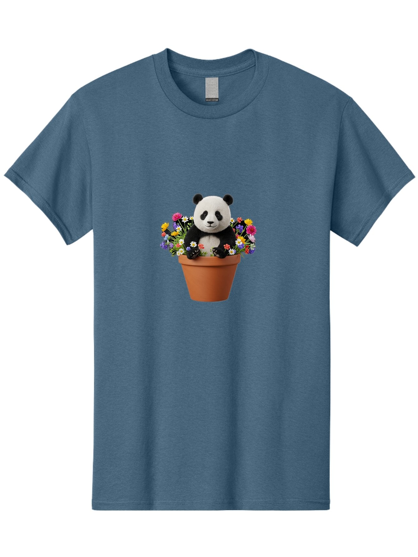 Panda-In-Flower-Pot Men'S Graphic Tee, 100% Cotton, Comfortable Casual Summer Wear, Machine Washable, Vintage Camera, Old Camera, Antique Camera, Black Camera, Classic Photography, Photography Equipment, Nostalgic Device, Film Camera, Bap835 9