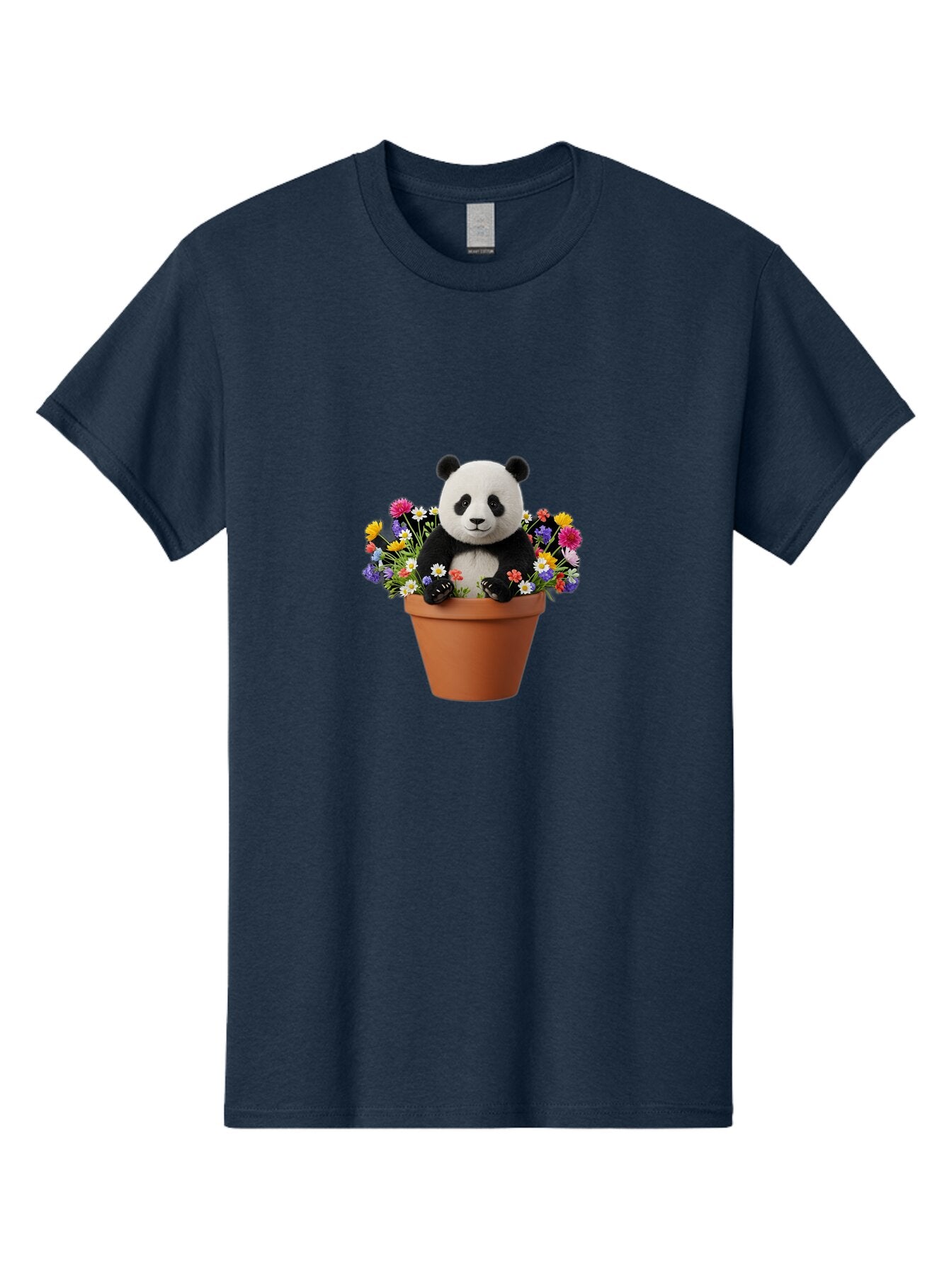 Panda-In-Flower-Pot Men'S Graphic Tee, 100% Cotton, Comfortable Casual Summer Wear, Machine Washable, Vintage Camera, Old Camera, Antique Camera, Black Camera, Classic Photography, Photography Equipment, Nostalgic Device, Film Camera, Bap835