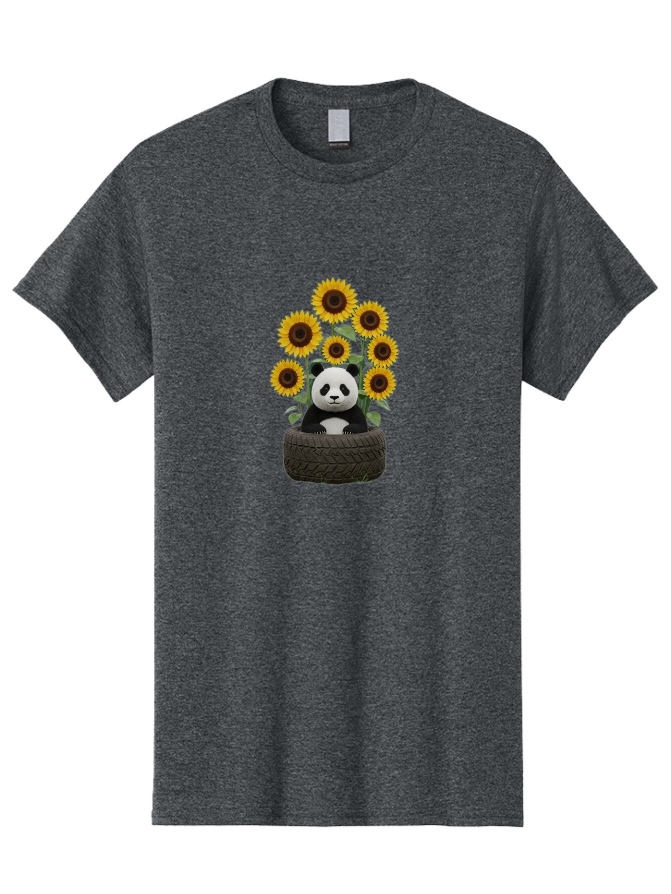 Panda-In-Tire-With-Sunflowers Men'S Graphic Tee, 100% Cotton, Comfortable Casual Summer Wear, Machine Washable, Vintage Camera, Old Camera, Antique Camera, Black Camera, Classic Photography, Photography Equipment, Nostalgic Device, Bap838 8