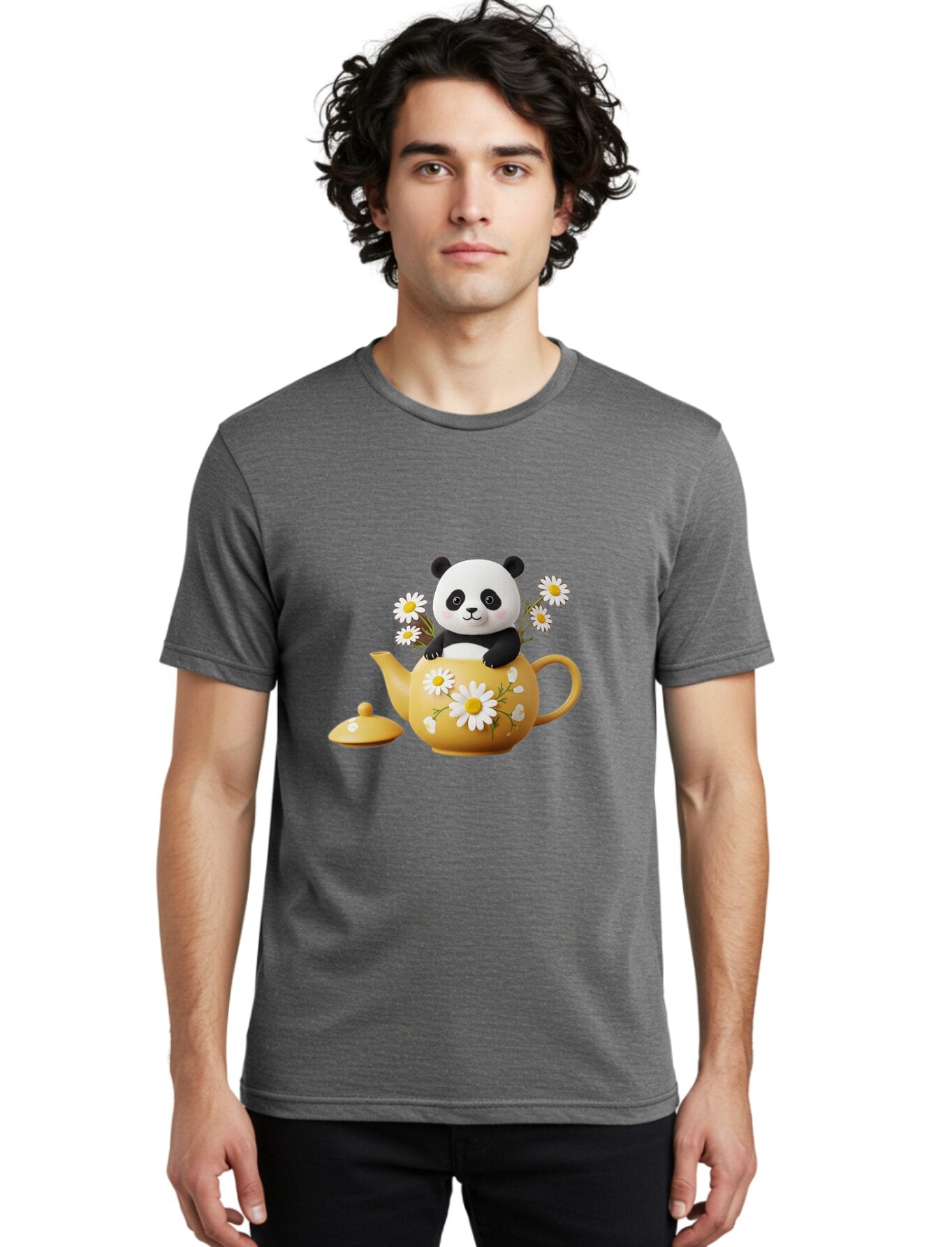 Panda-Teapot Men'S Graphic Tee, 100% Cotton, Comfortable Casual Summer Wear, Machine Washable, Vintage Camera, Old Camera, Antique Camera, Black Camera, Classic Photography, Photography Equipment, Nostalgic Device, Film Camera, Camera Art Bap842 17