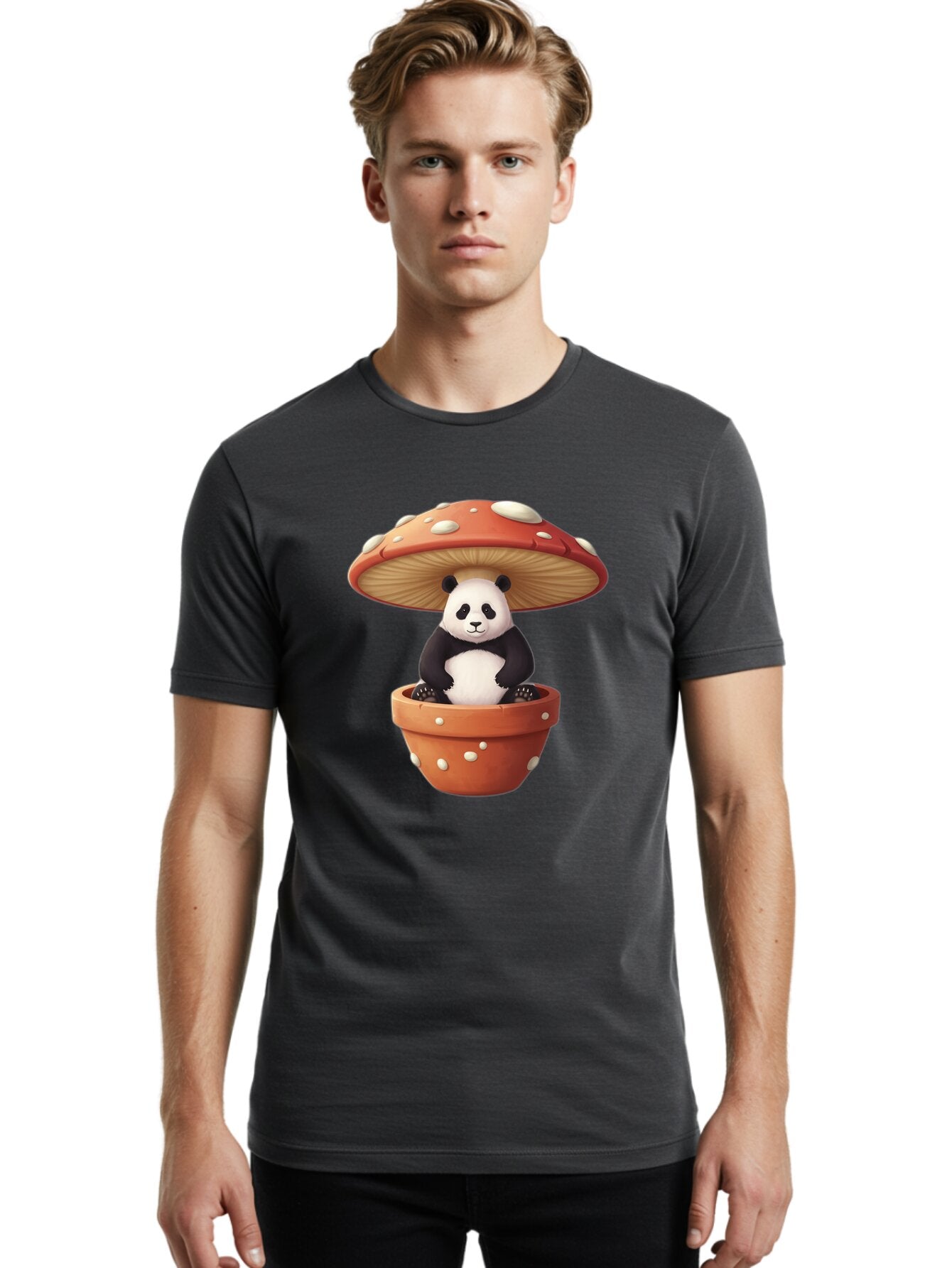 Panda-Under-Mushroom Men'S Graphic Tee, 100% Cotton, Comfortable Casual Summer Wear, Machine Washable, Vintage Camera, Old Camera, Antique Camera, Black Camera, Classic Photography, Photography Equipment, Nostalgic Device, Film Camera, Bap843 23