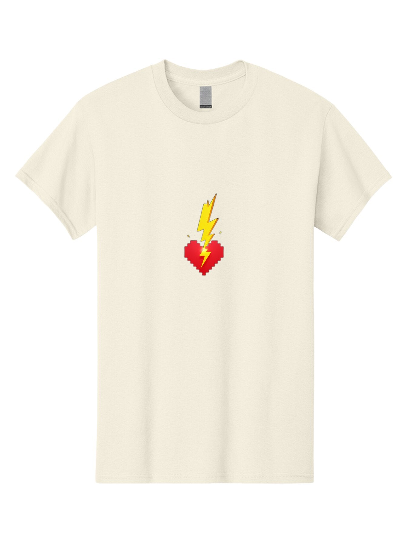 Pixel-Heart-With-Lightning Men'S Graphic Tee, 100% Cotton, Comfortable Casual Summer Wear, Machine Washable, Vintage Camera, Old Camera, Antique Camera, Black Camera, Classic Photography, Photography Equipment, Nostalgic Device, Film Camera, Bap865 14