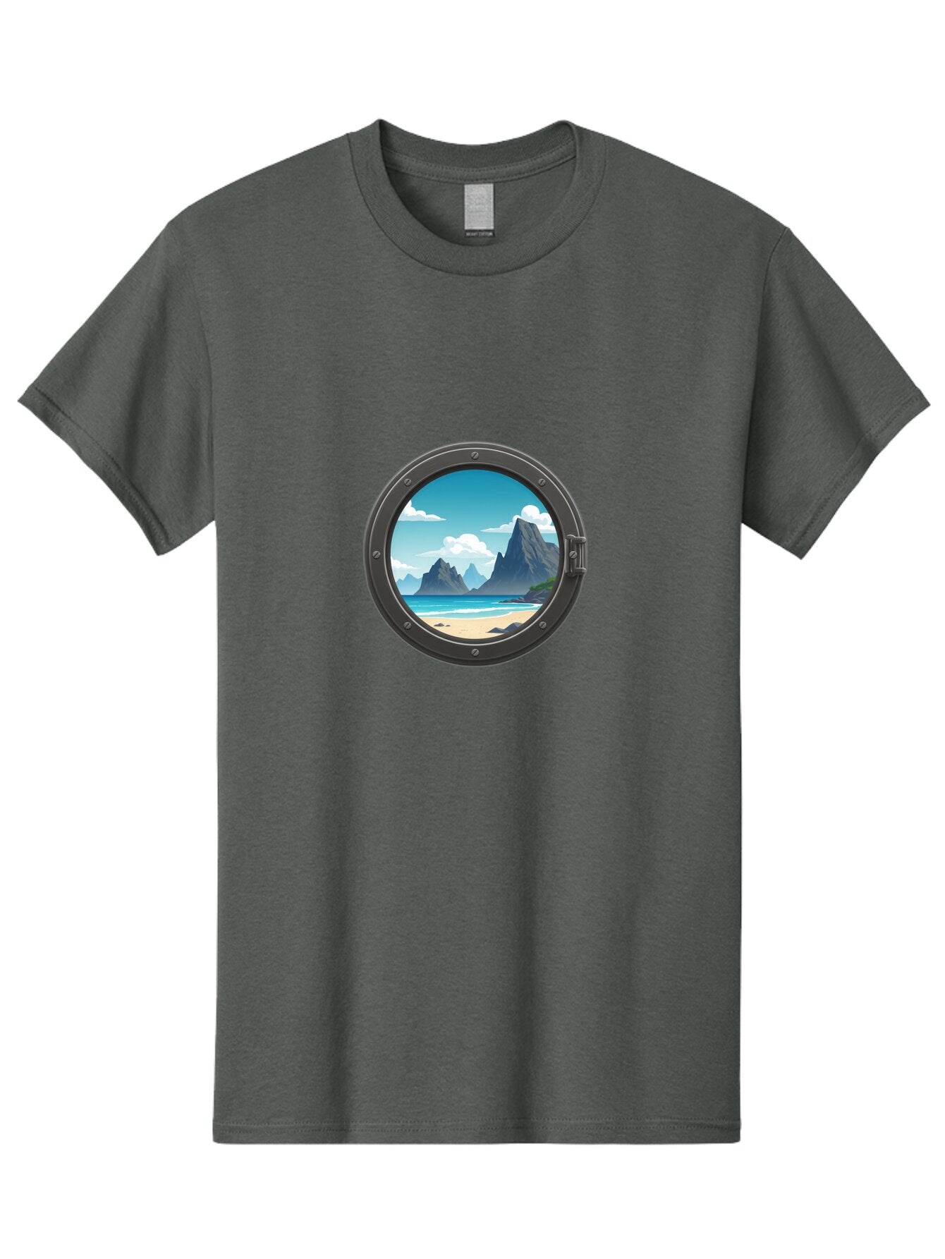 Porthole-View Men'S Graphic Tee, 100% Cotton, Comfortable Casual Summer Wear, Machine Washable, Vintage Camera, Old Camera, Antique Camera, Black Camera, Classic Photography, Photography Equipment, Nostalgic Device, Film Camera, Camera Art Bap877 14