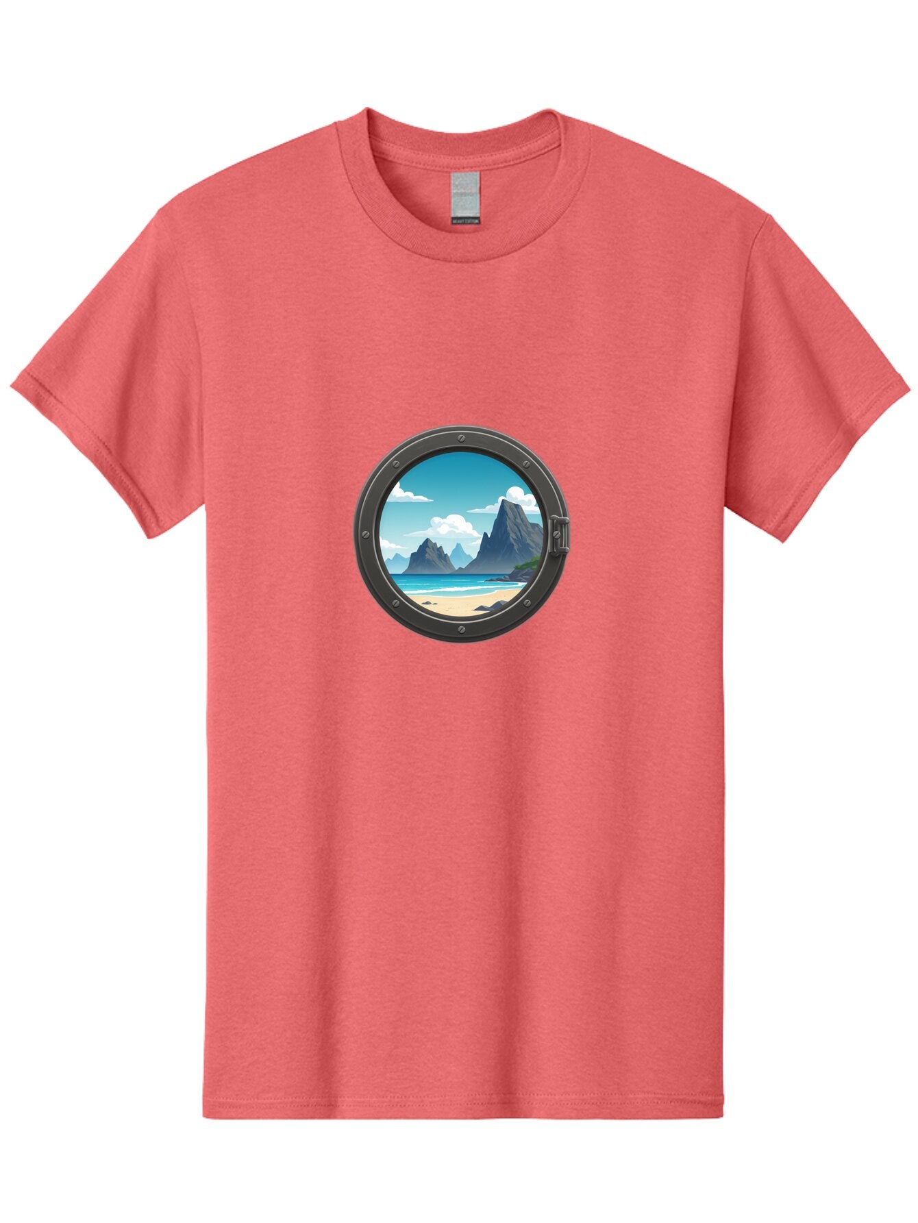 Porthole-View Men'S Graphic Tee, 100% Cotton, Comfortable Casual Summer Wear, Machine Washable, Vintage Camera, Old Camera, Antique Camera, Black Camera, Classic Photography, Photography Equipment, Nostalgic Device, Film Camera, Camera Art Bap877 15