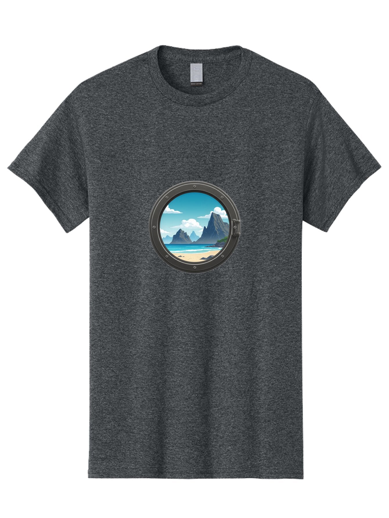 Porthole-View Men'S Graphic Tee, 100% Cotton, Comfortable Casual Summer Wear, Machine Washable, Vintage Camera, Old Camera, Antique Camera, Black Camera, Classic Photography, Photography Equipment, Nostalgic Device, Film Camera, Camera Art Bap877 6