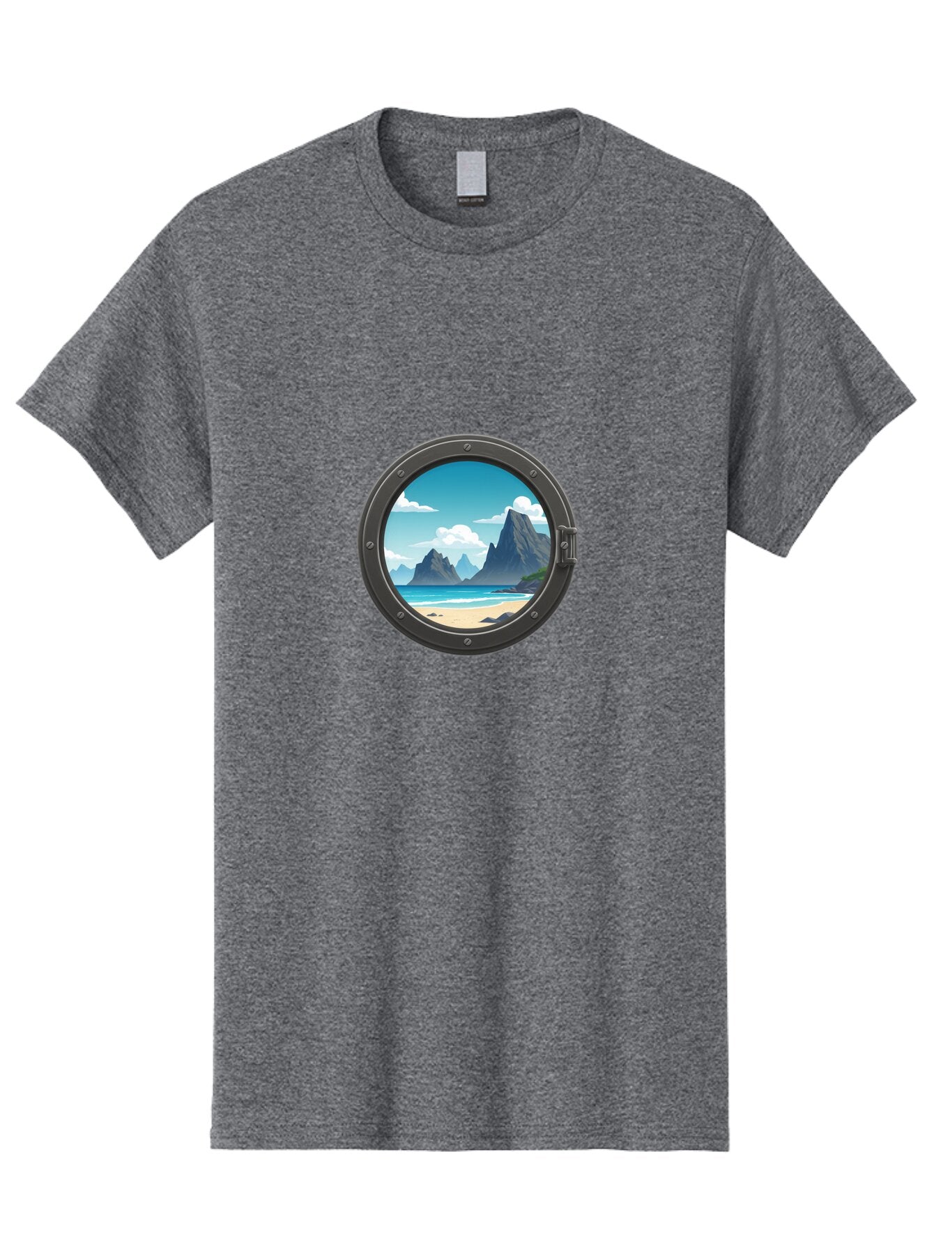 Porthole-View Men'S Graphic Tee, 100% Cotton, Comfortable Casual Summer Wear, Machine Washable, Vintage Camera, Old Camera, Antique Camera, Black Camera, Classic Photography, Photography Equipment, Nostalgic Device, Film Camera, Camera Art Bap877 9