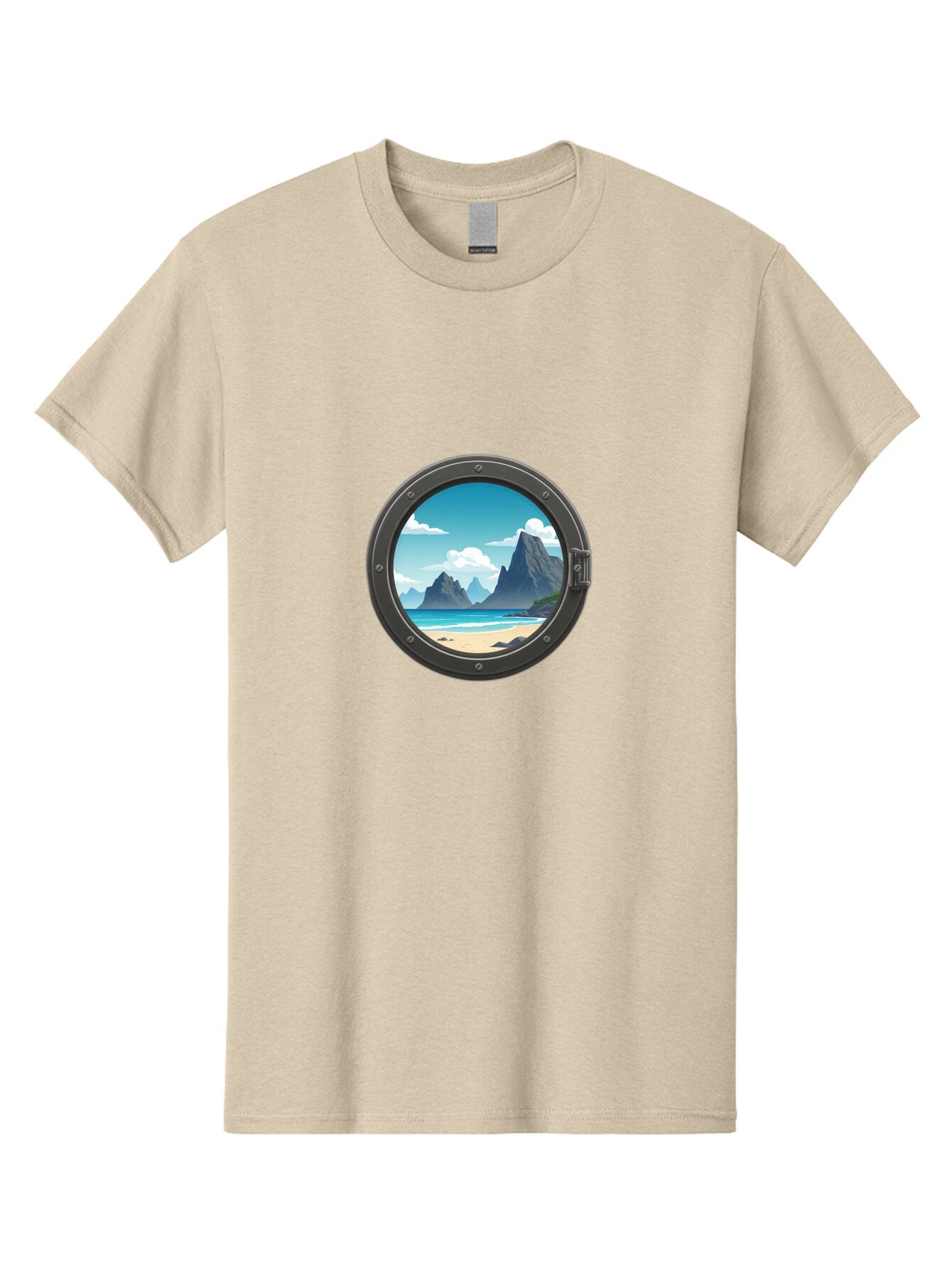 Porthole-View Men'S Graphic Tee, 100% Cotton, Comfortable Casual Summer Wear, Machine Washable, Vintage Camera, Old Camera, Antique Camera, Black Camera, Classic Photography, Photography Equipment, Nostalgic Device, Film Camera, Camera Art Bap877 4