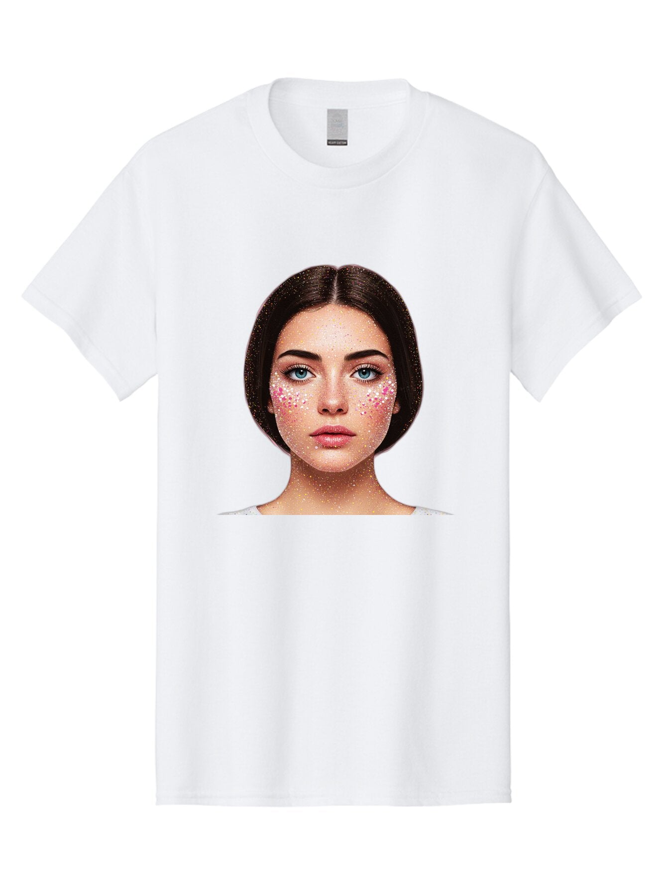 Portrait-With-Confetti Men'S Graphic Tee, 100% Cotton, Comfortable Casual Summer Wear, Machine Washable, Vintage Camera, Old Camera, Antique Camera, Black Camera, Classic Photography, Photography Equipment, Nostalgic Device, Film Camera, Bap878 6