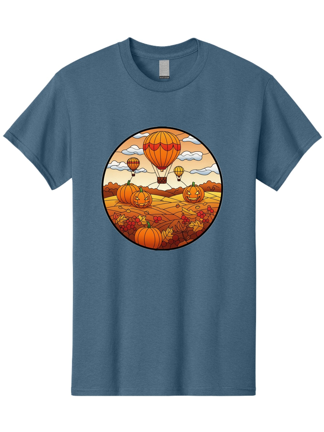 Pumpkins-And-Hot-Air-Balloons Men'S Graphic Tee, 100% Cotton, Comfortable Casual Summer Wear, Machine Washable, Vintage Camera, Old Camera, Antique Camera, Black Camera, Classic Photography, Photography Equipment, Nostalgic Device, Bap880 7