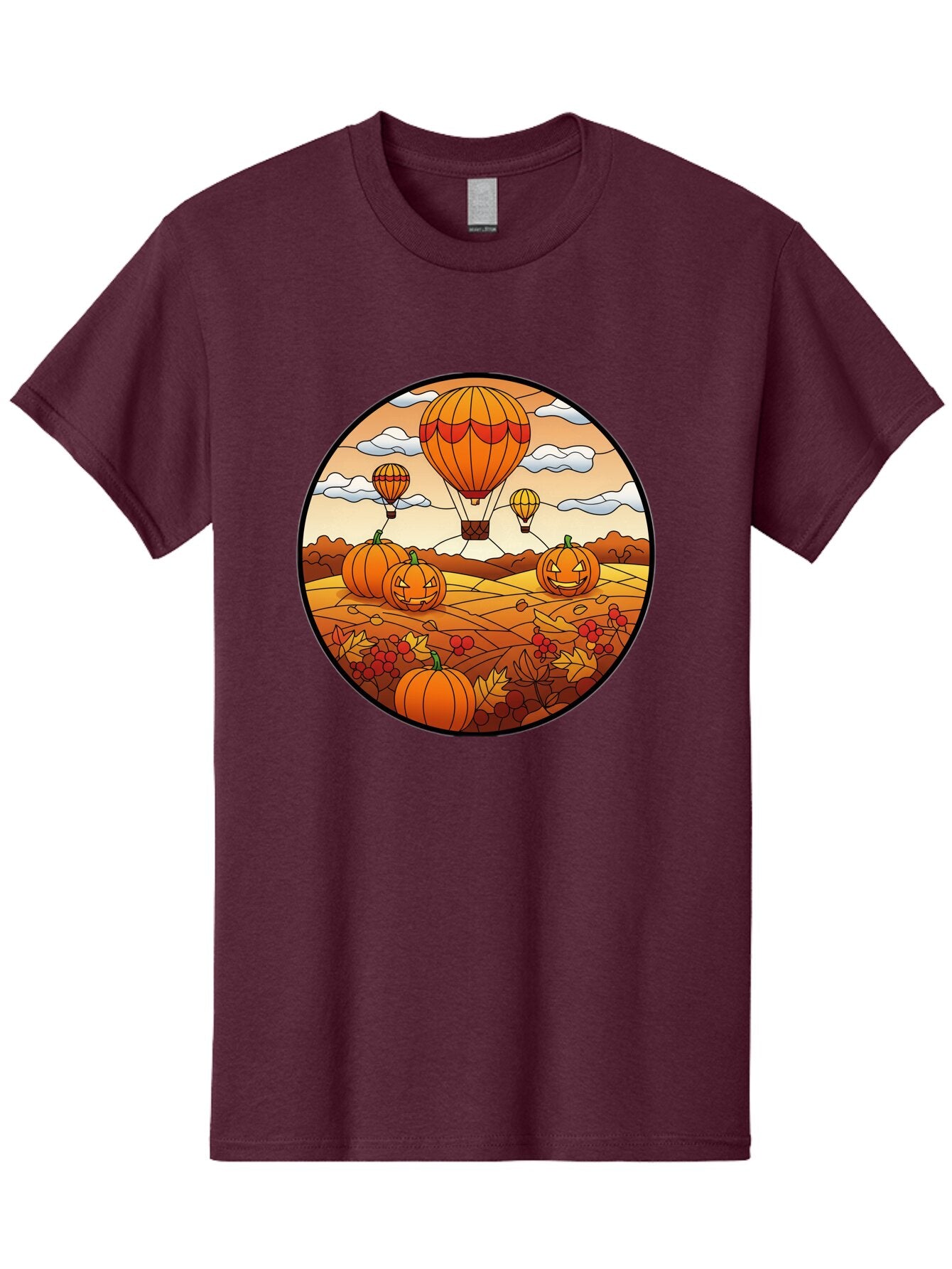 Pumpkins-And-Hot-Air-Balloons Men'S Graphic Tee, 100% Cotton, Comfortable Casual Summer Wear, Machine Washable, Vintage Camera, Old Camera, Antique Camera, Black Camera, Classic Photography, Photography Equipment, Nostalgic Device, Bap880 13
