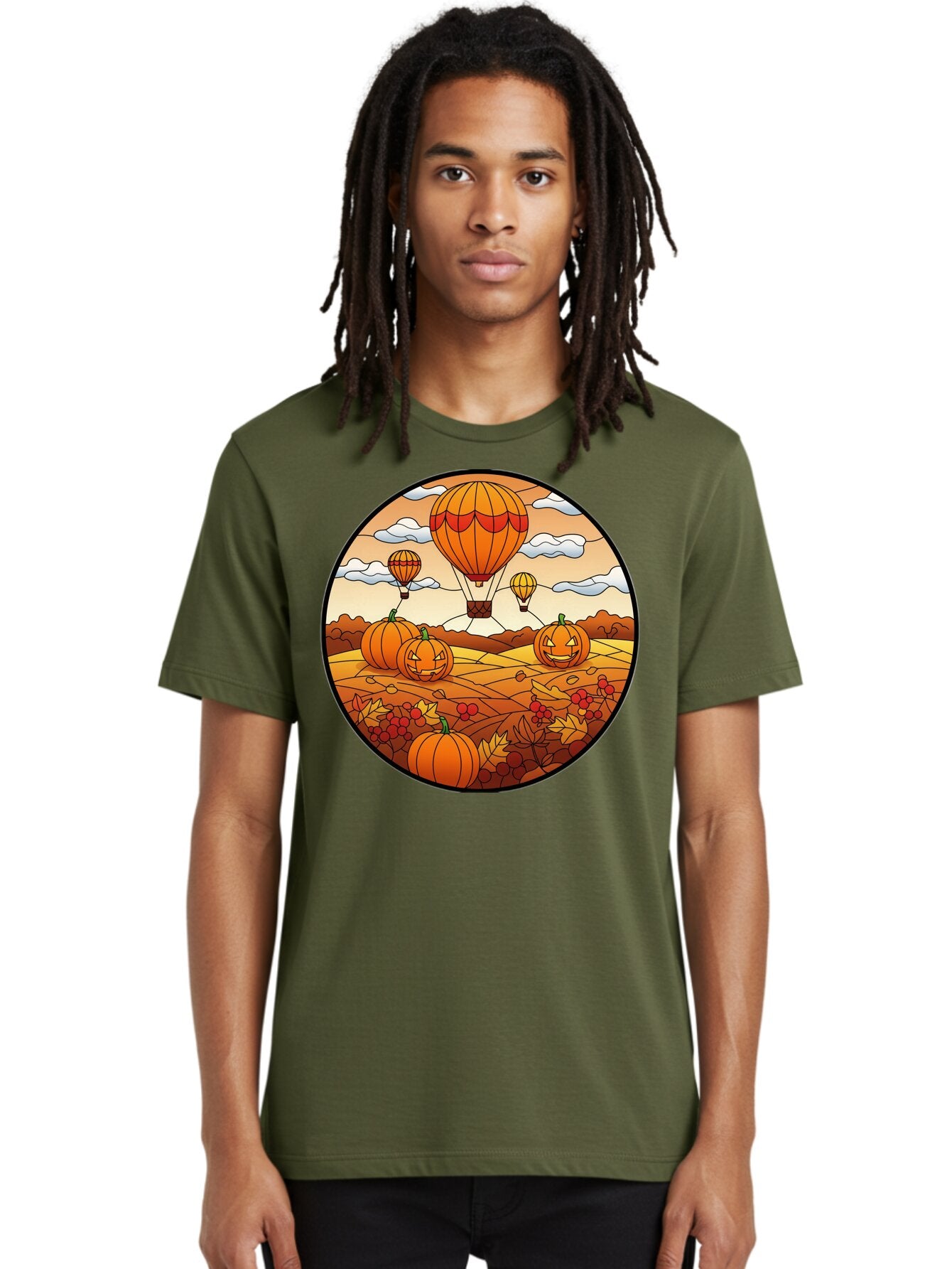 Pumpkins-And-Hot-Air-Balloons Men'S Graphic Tee, 100% Cotton, Comfortable Casual Summer Wear, Machine Washable, Vintage Camera, Old Camera, Antique Camera, Black Camera, Classic Photography, Photography Equipment, Nostalgic Device, Bap880 26